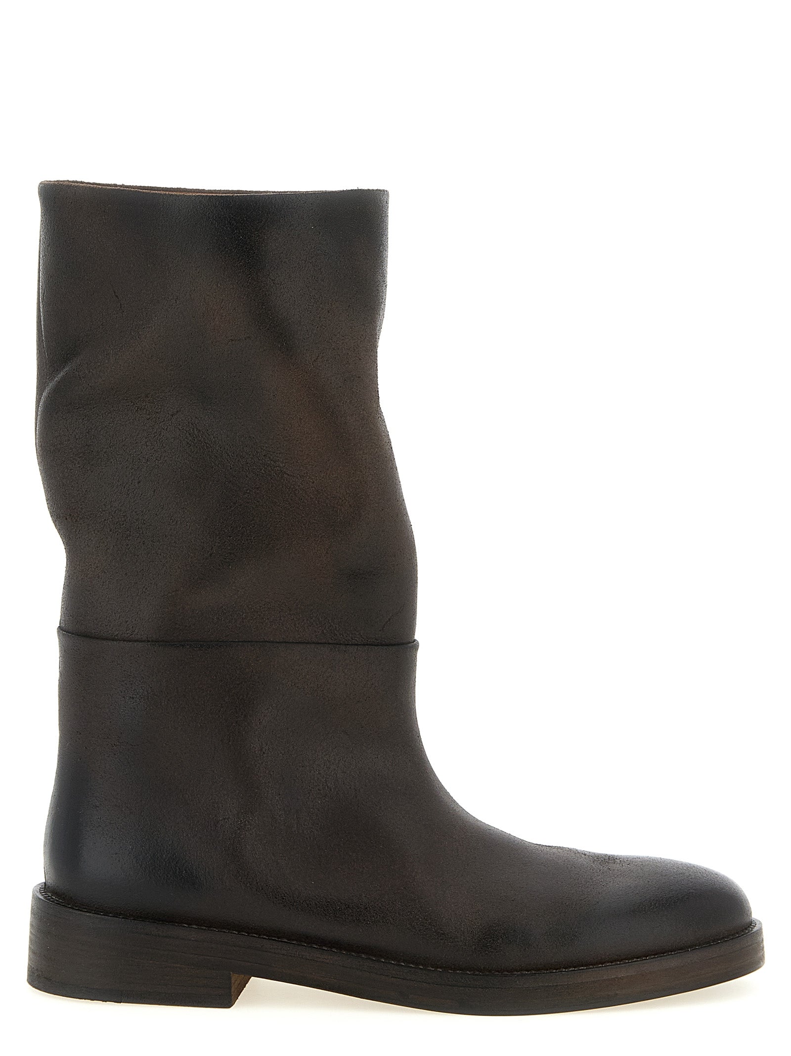 Marsell Brown Calfskin Over The Knee
