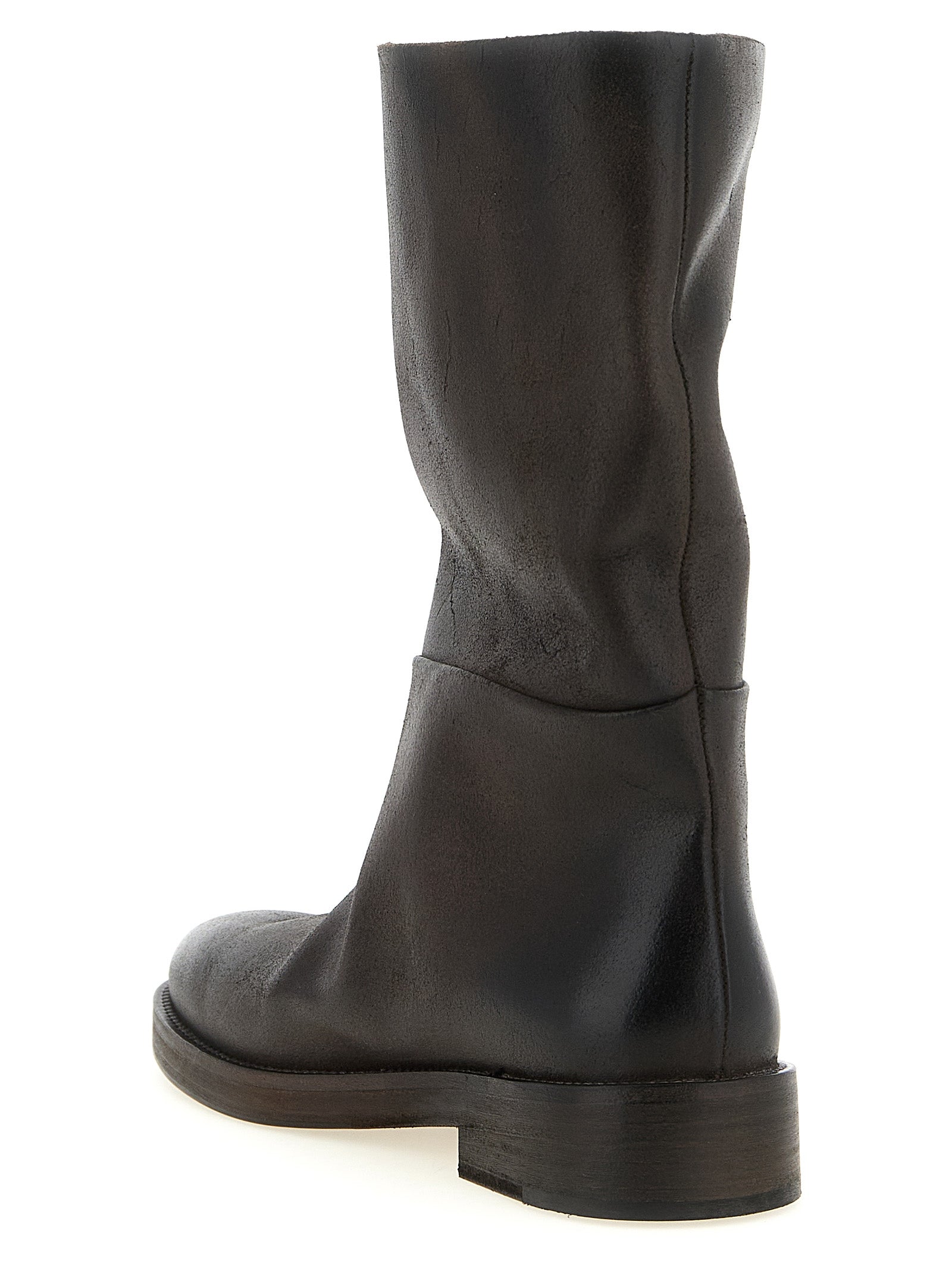 Marsell Brown Calfskin Over The Knee