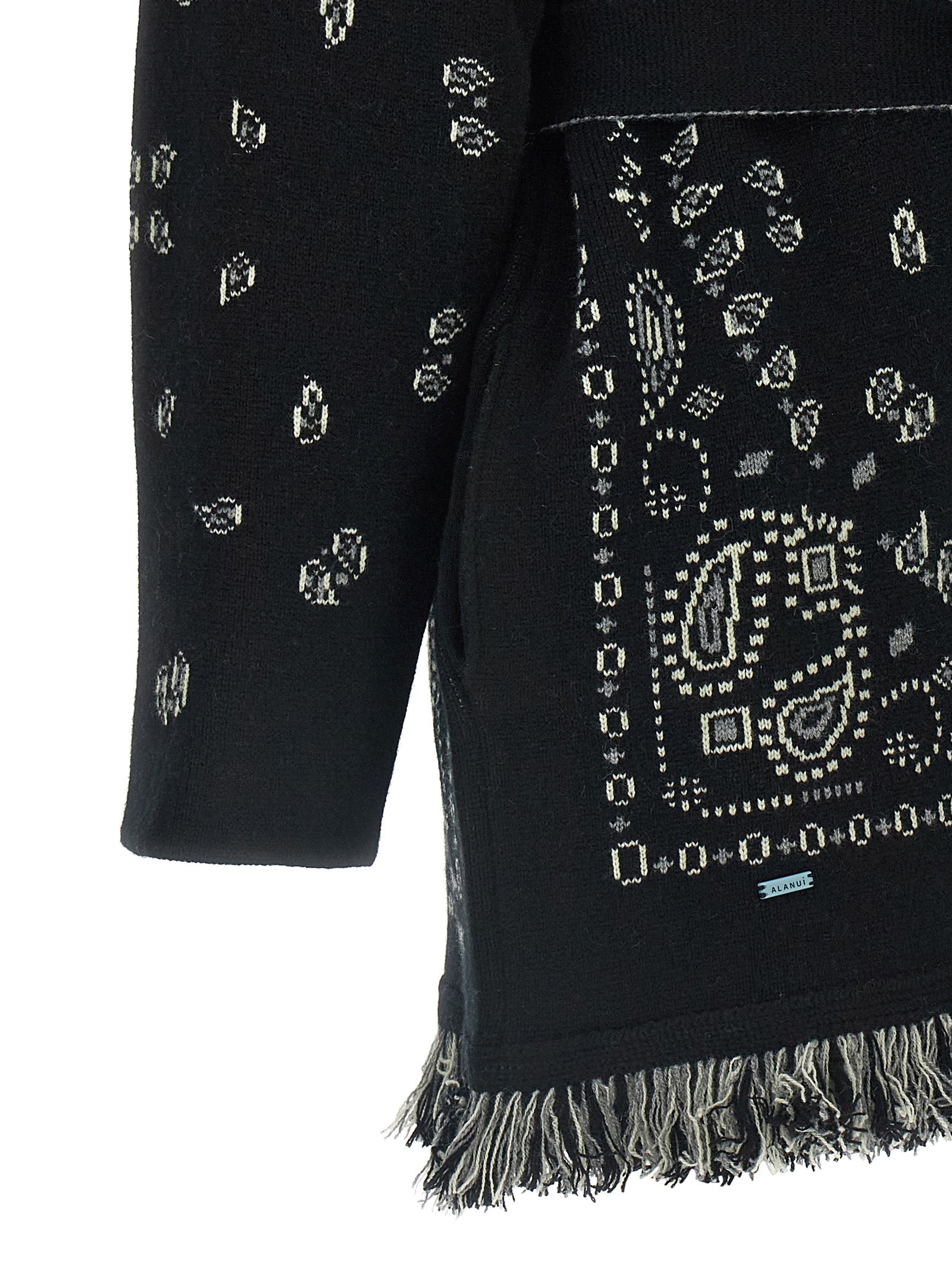 Alanui Black Cashmere Cardigan