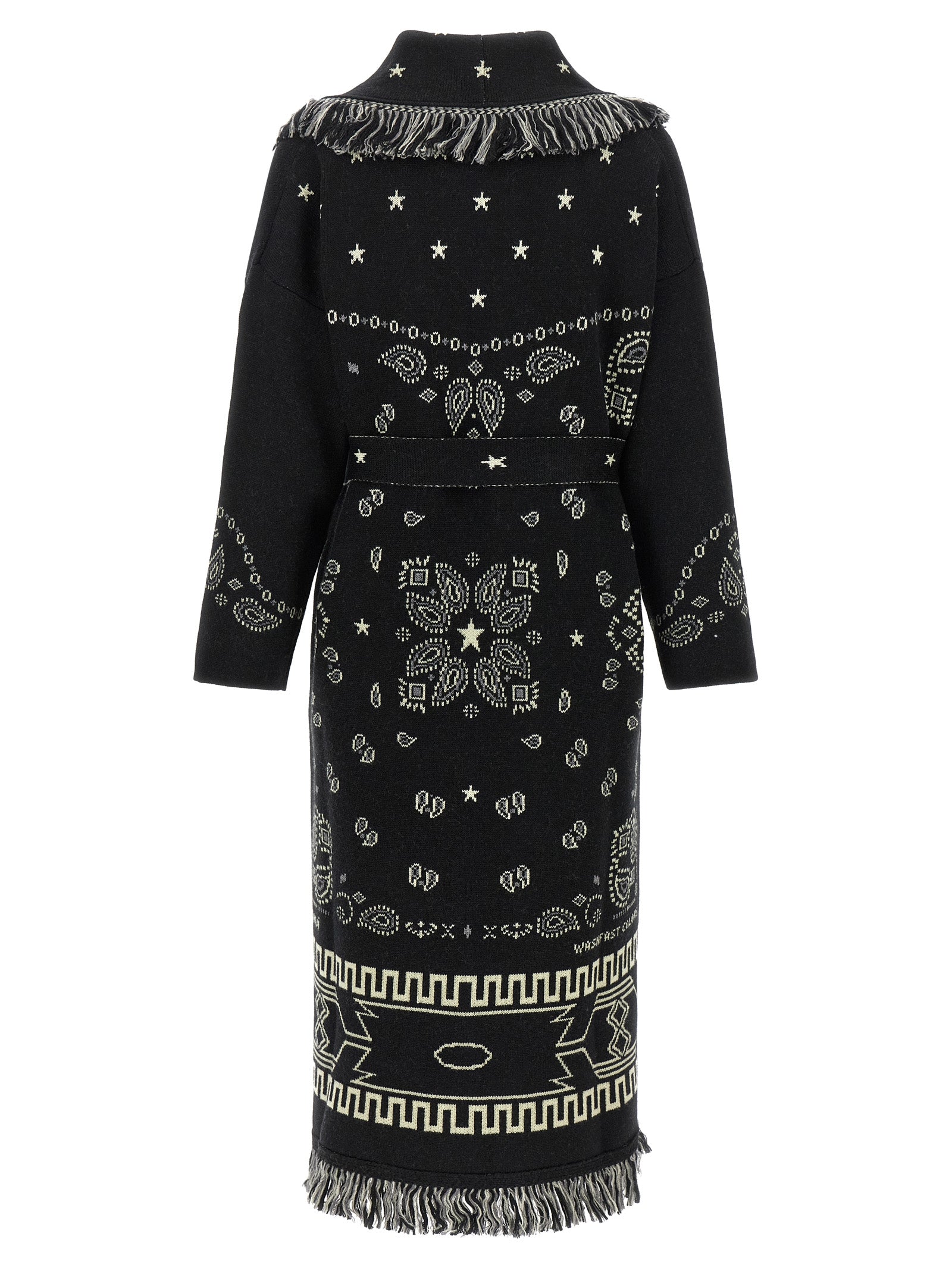Alanui Black Virgin Wool Coat