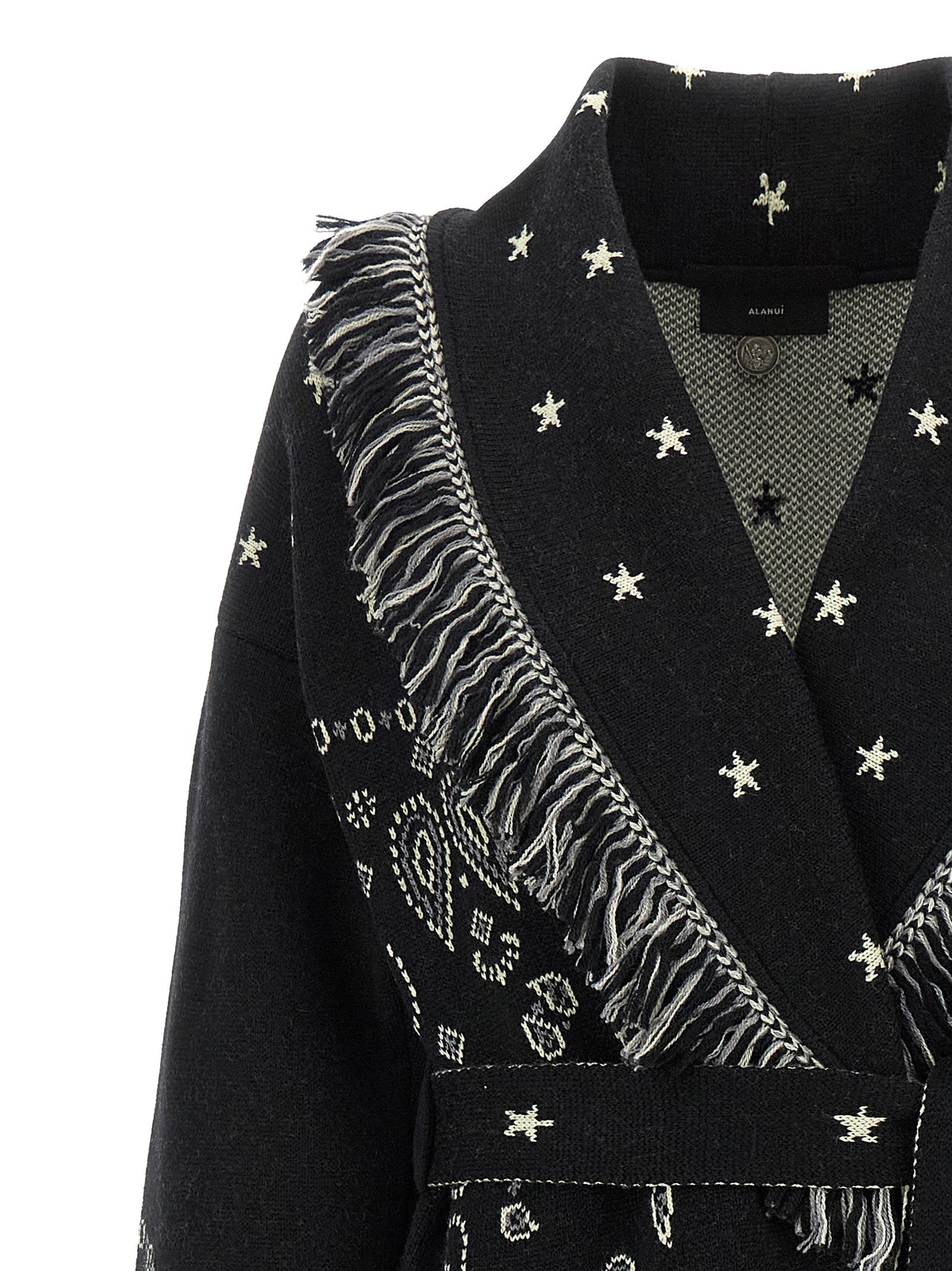 Alanui Black Virgin Wool Coat