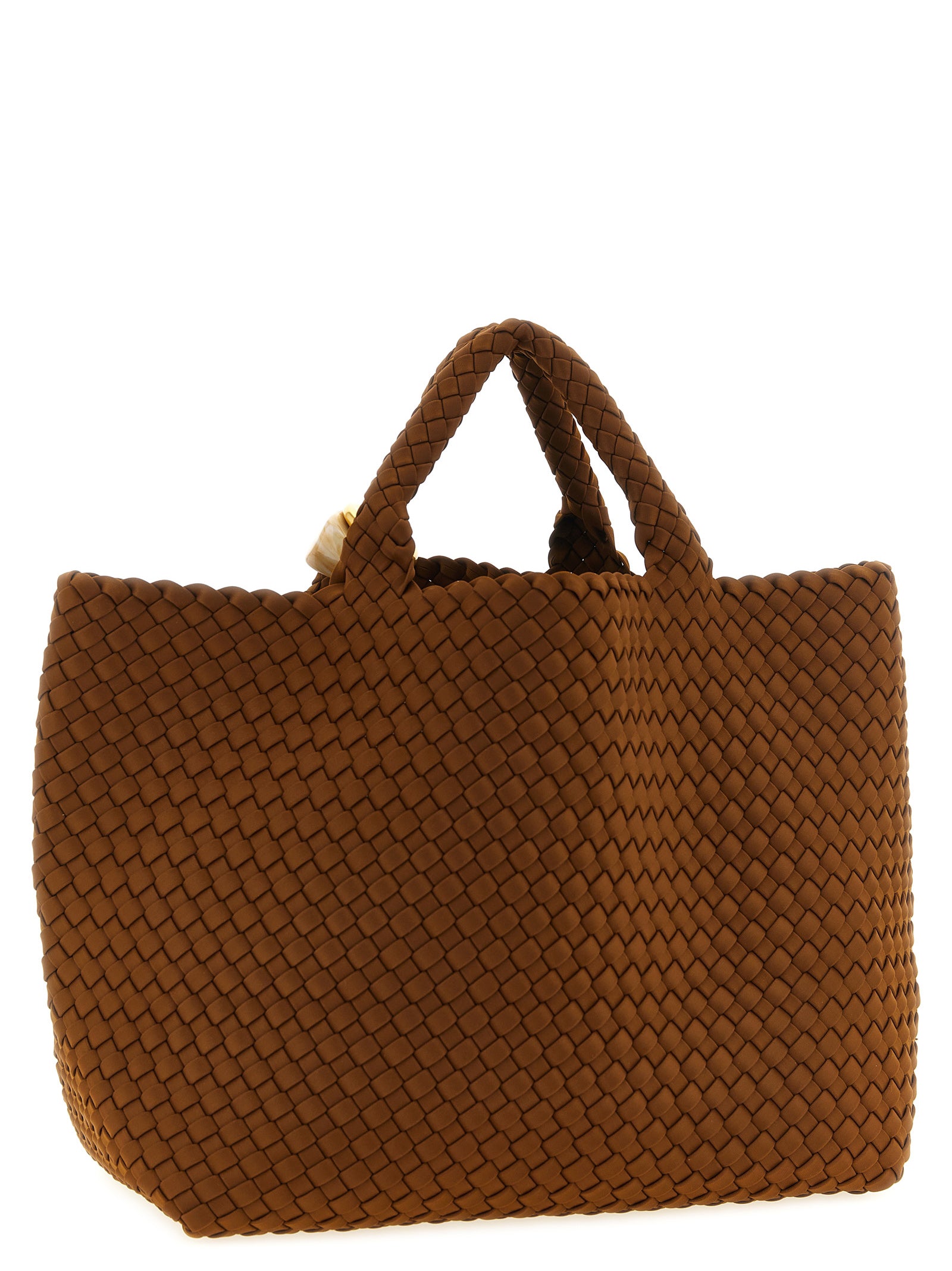 NAGHEDI Brown Nylon Handbag