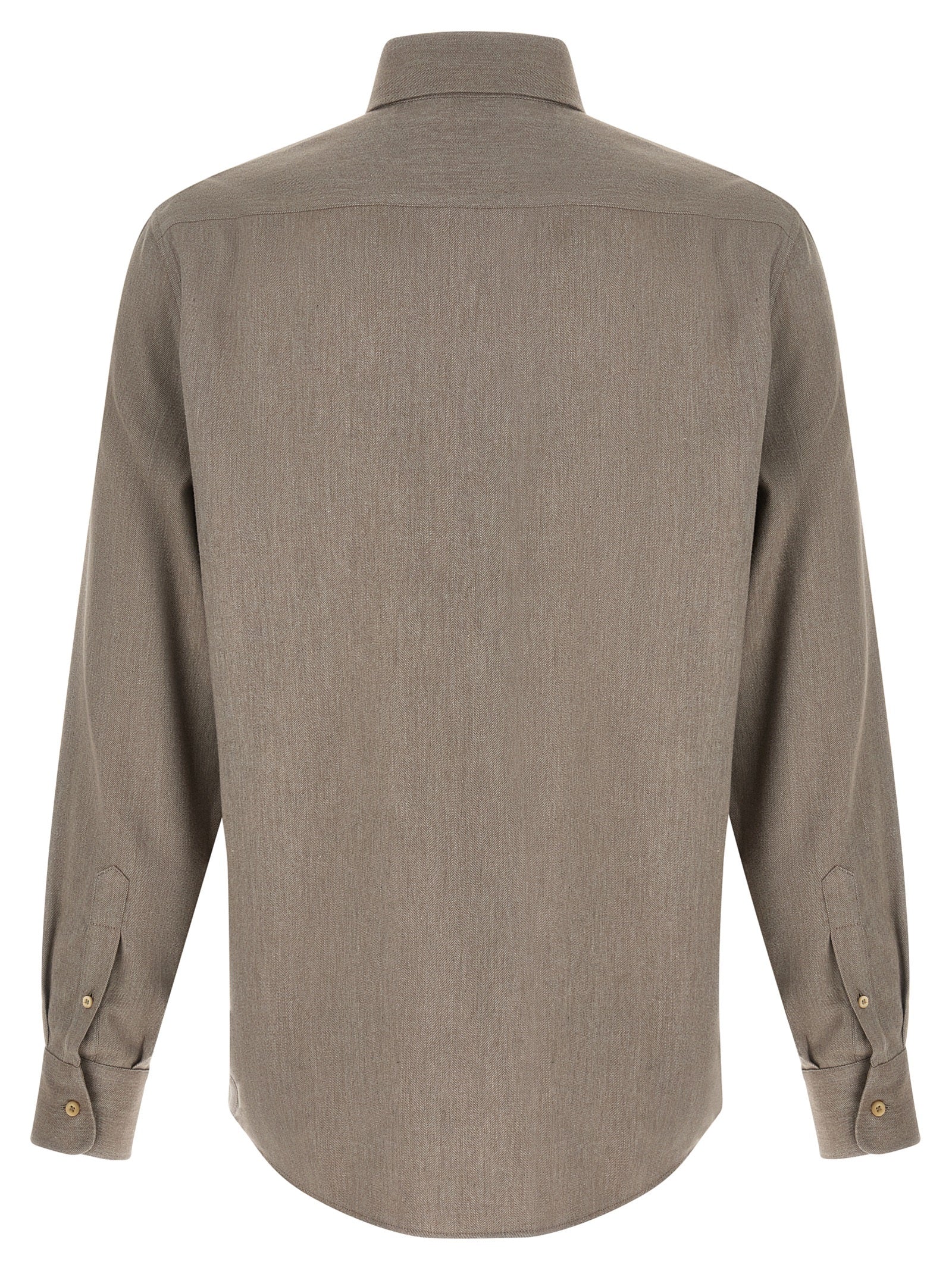 Brunello Cucinelli Gray Cotton Blouse