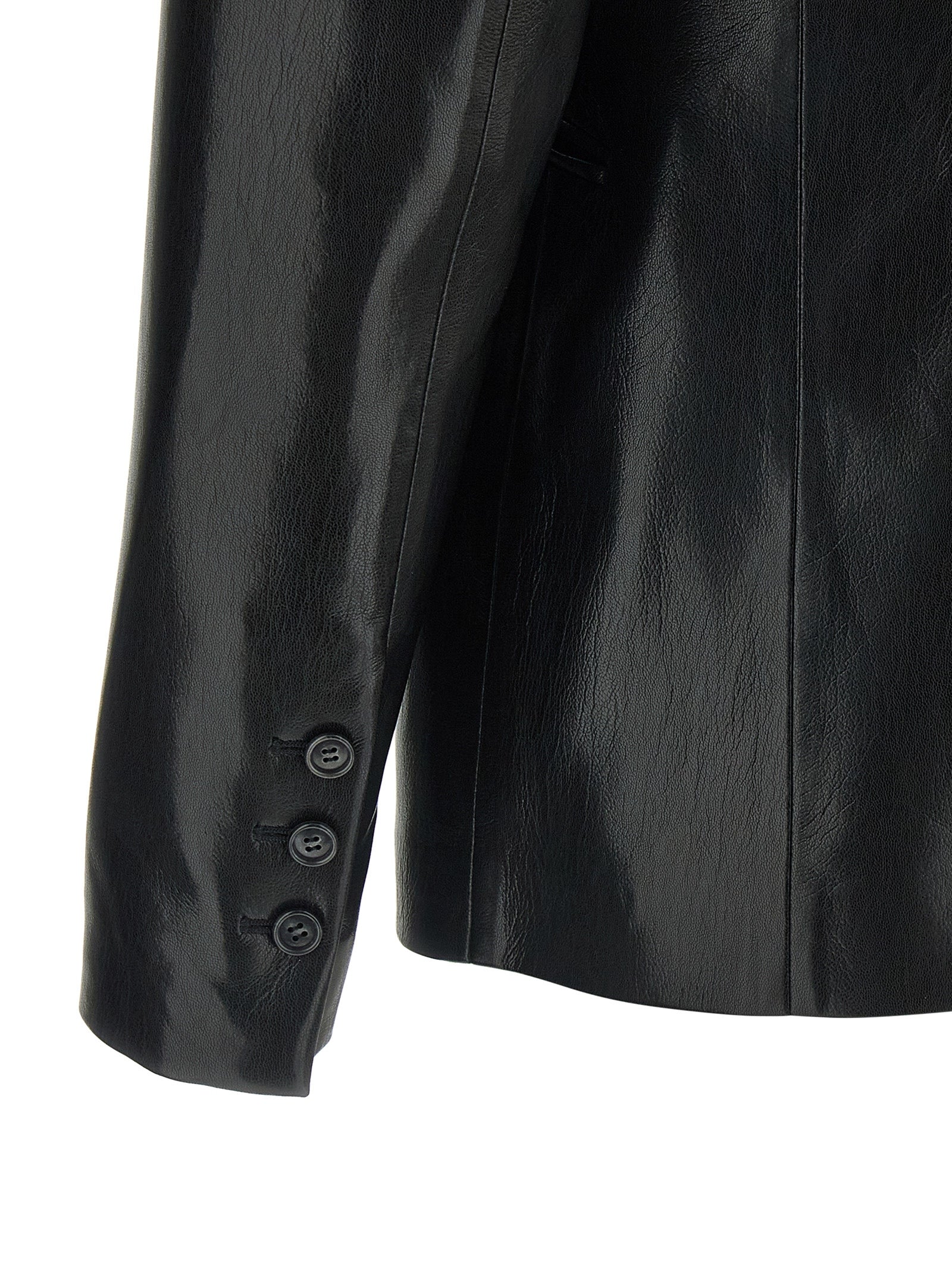 The Andamane Black Polyester Blazer