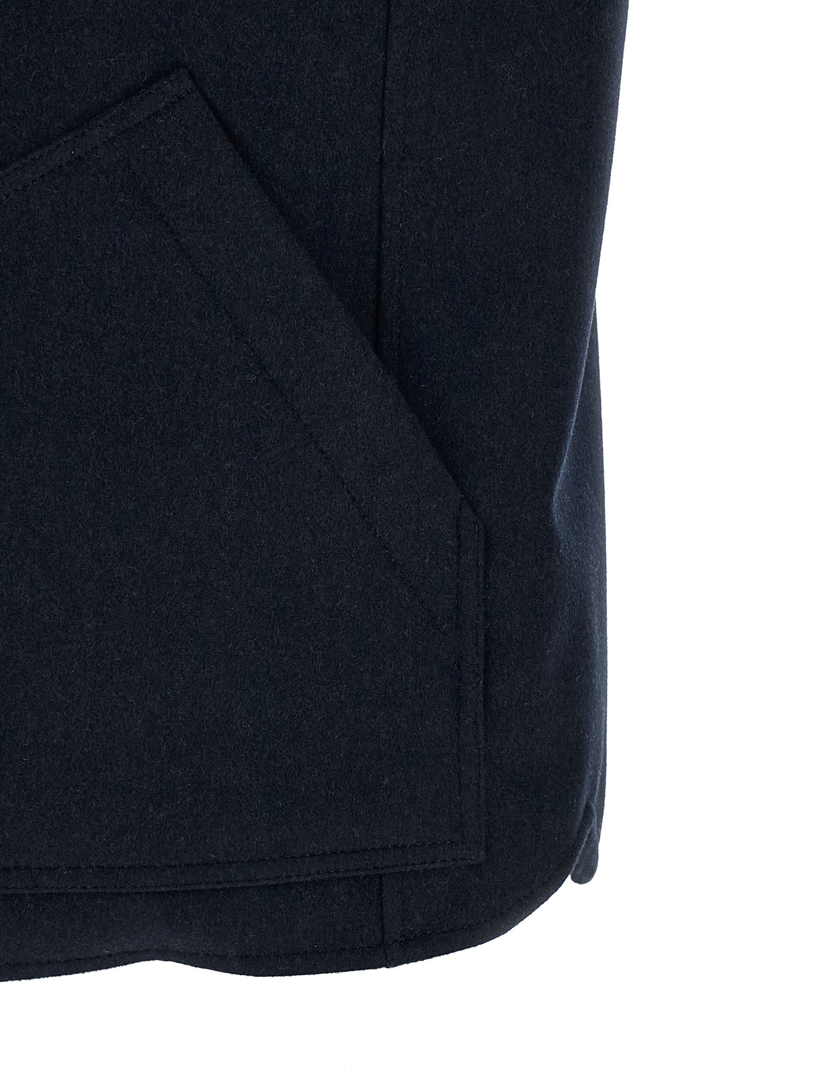 Brunello Cucinelli Blue Wool Sleeveless Jacket