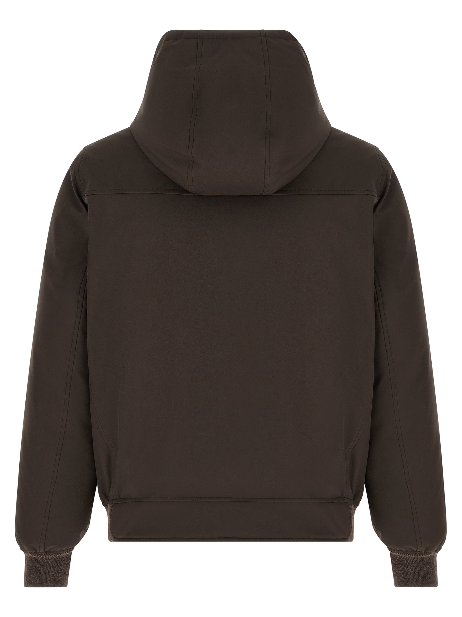 Brunello Cucinelli Brown Polyamide Full-Length Jacket