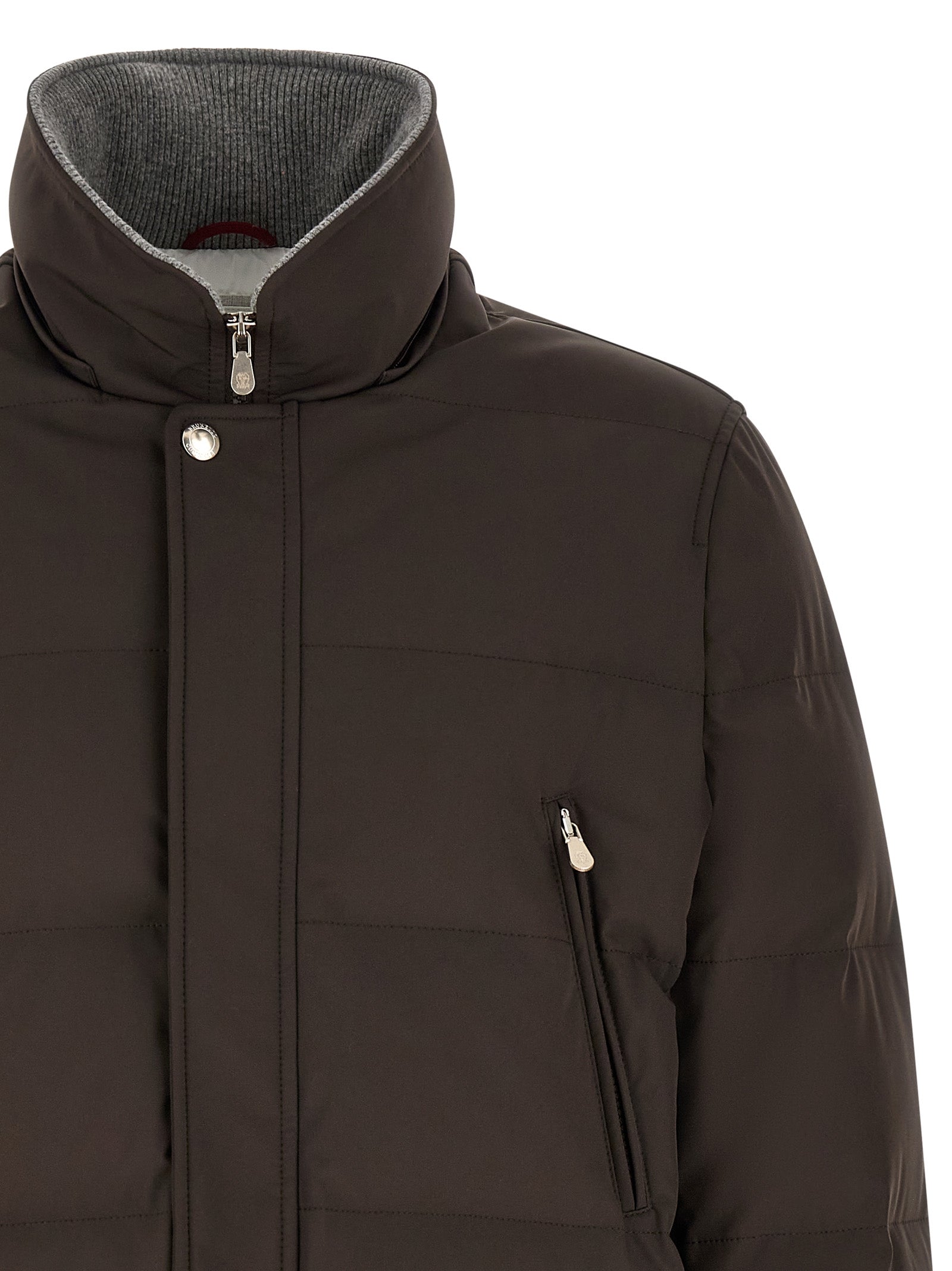 Brunello Cucinelli Brown Polyamide Parka
