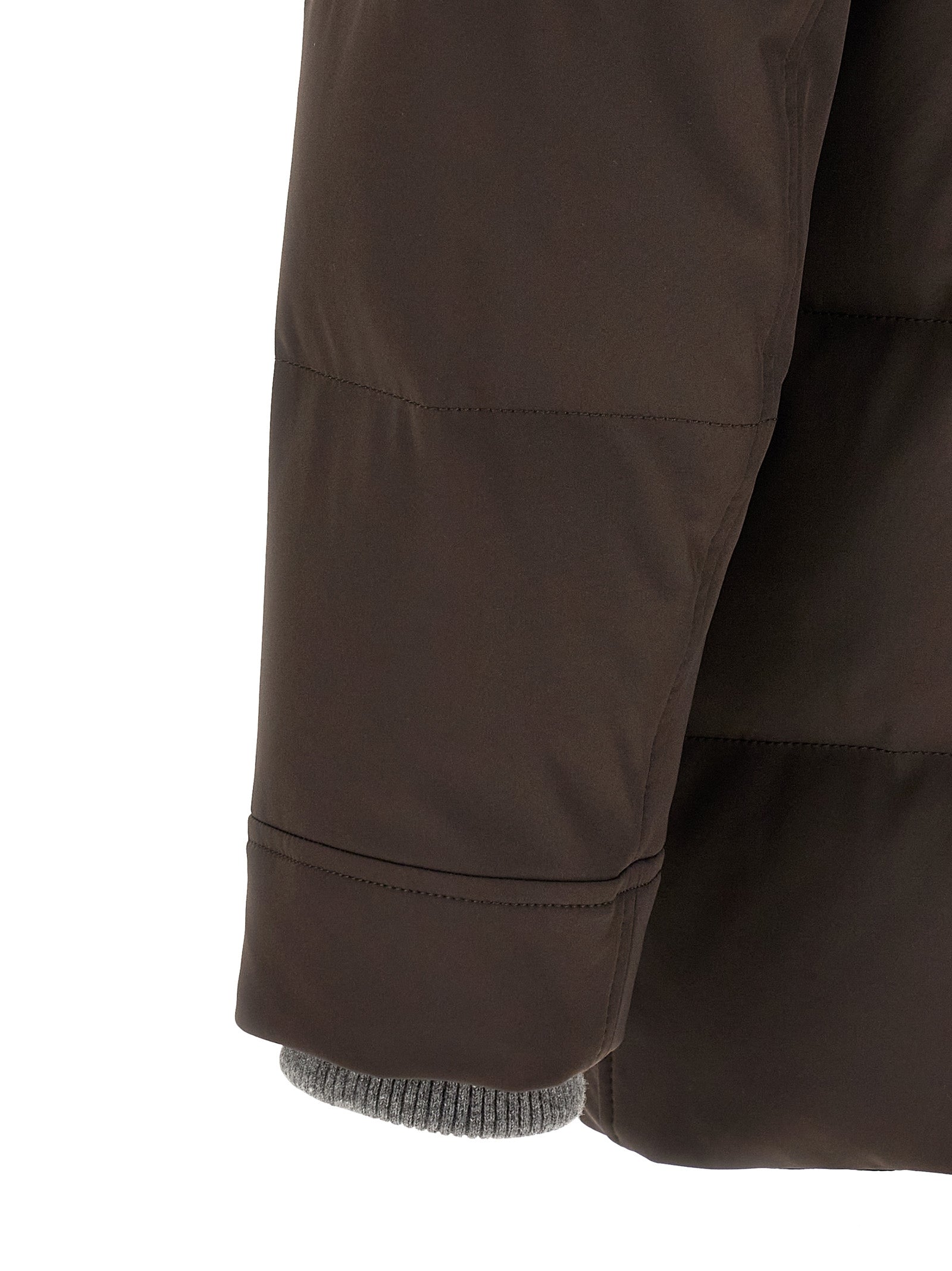 Brunello Cucinelli Brown Polyamide Parka