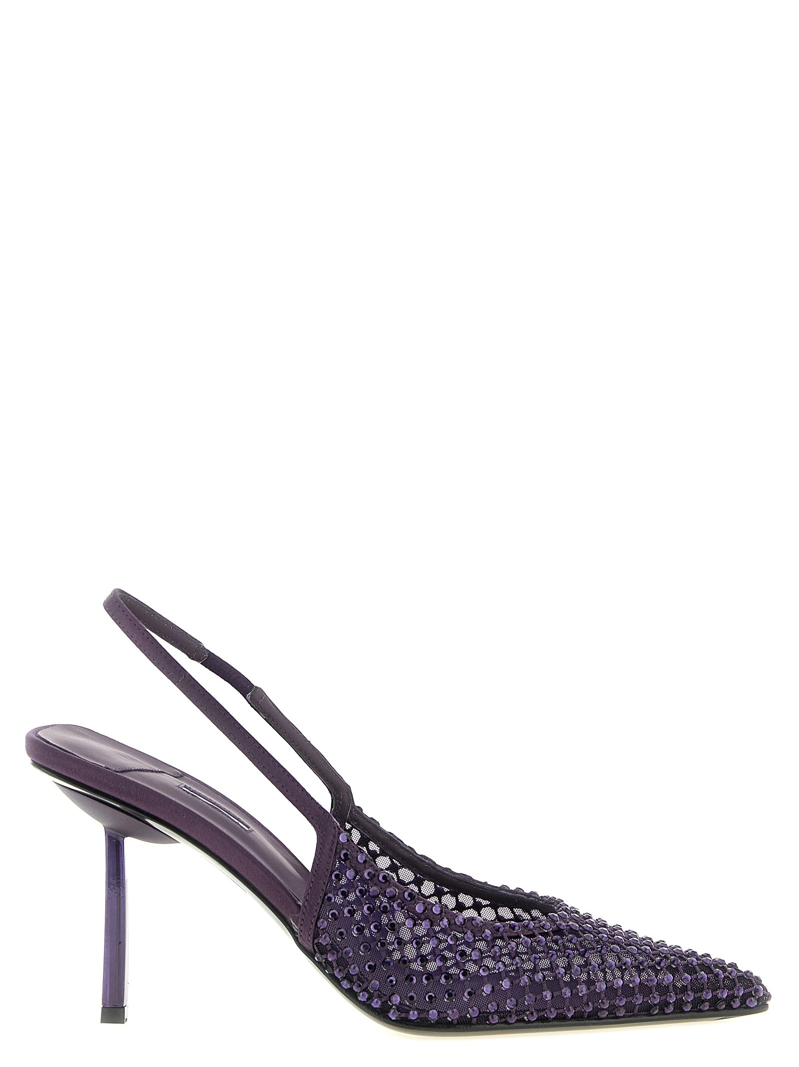 LE SILLA Purple Polyester High Heel Pumps