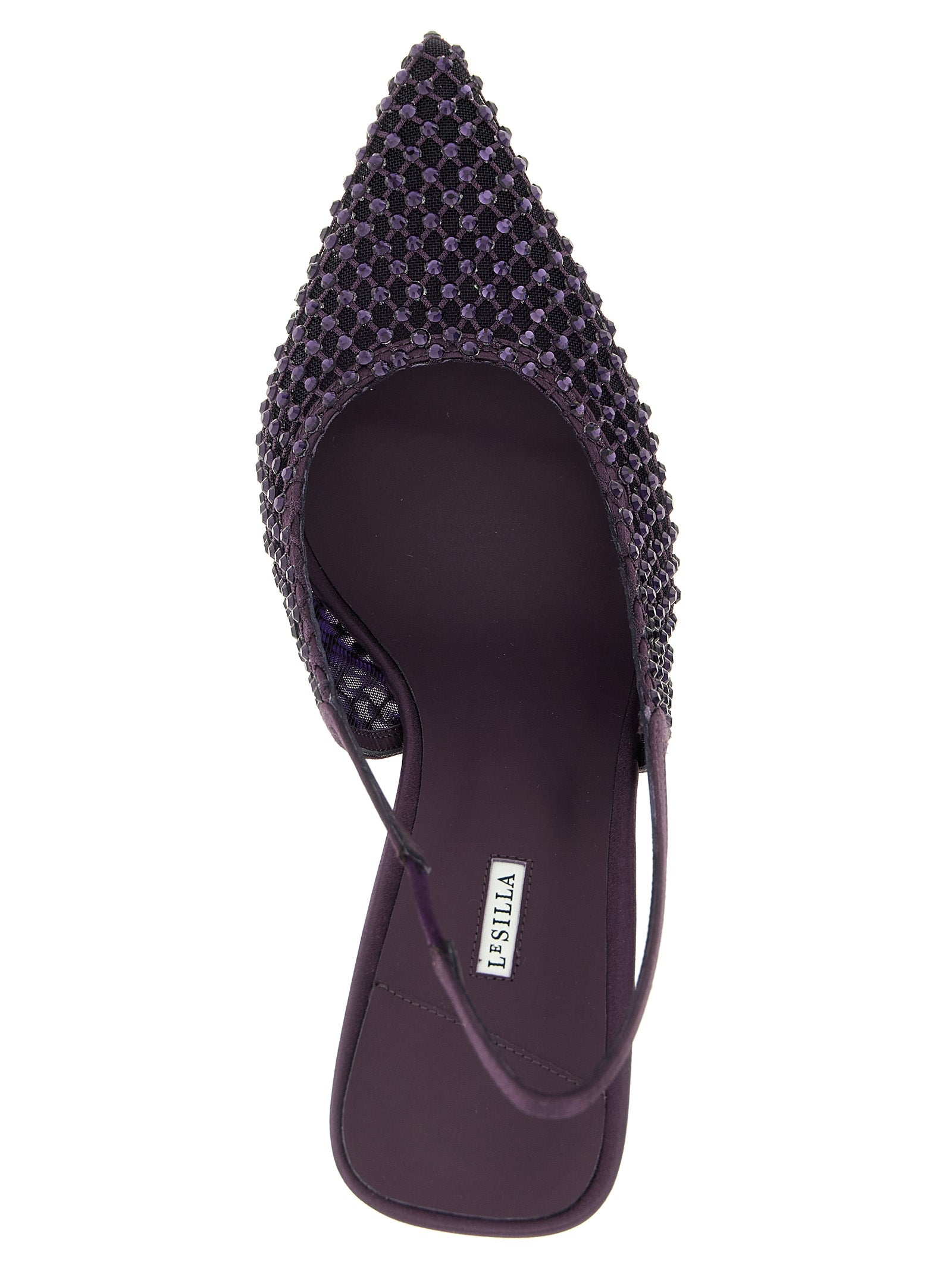 LE SILLA Purple Polyester High Heel Pumps