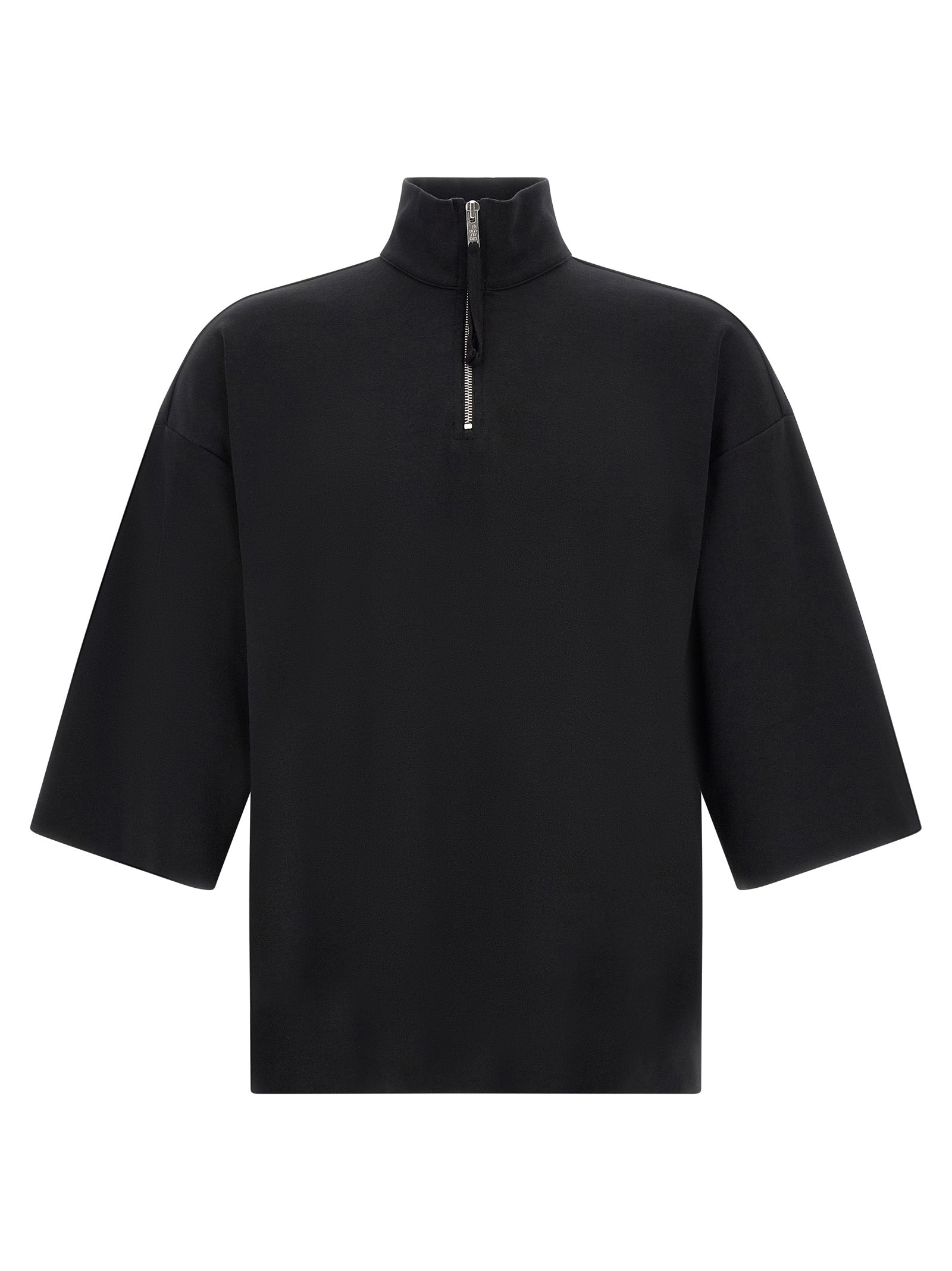 Thom Krom Black Cotton Sweatshirt