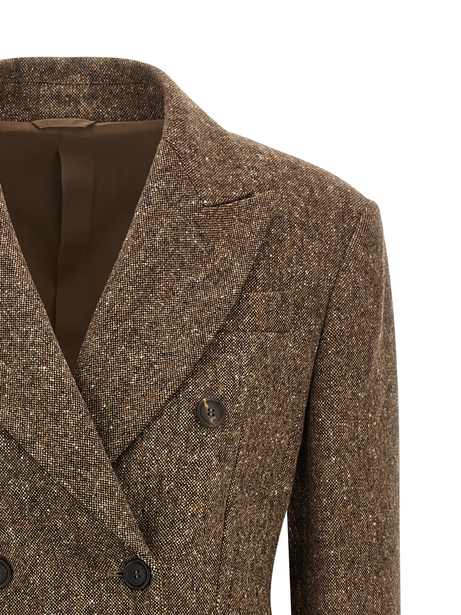 Brunello Cucinelli Brown Virgin Wool Blazer