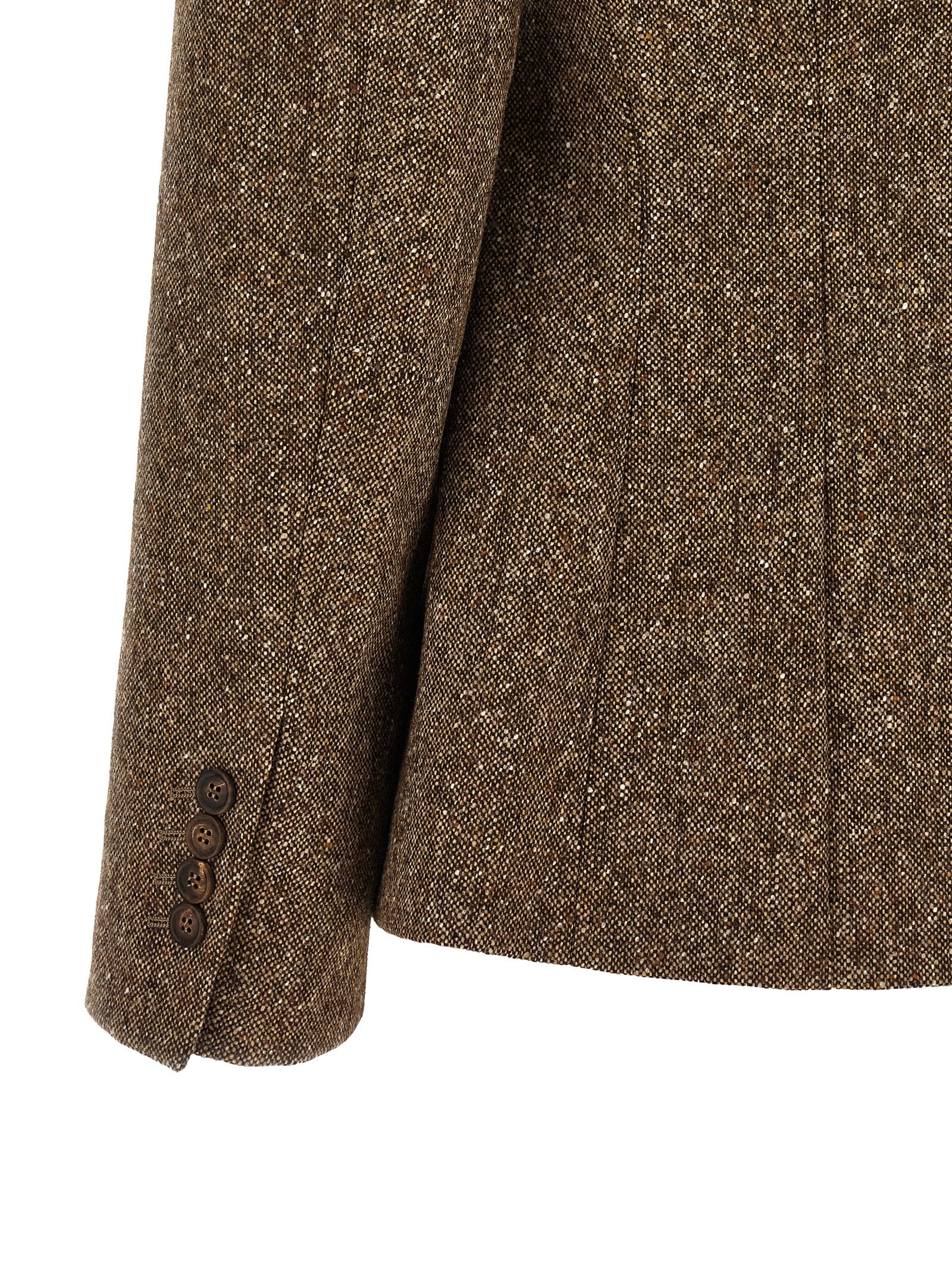 Brunello Cucinelli Brown Virgin Wool Blazer