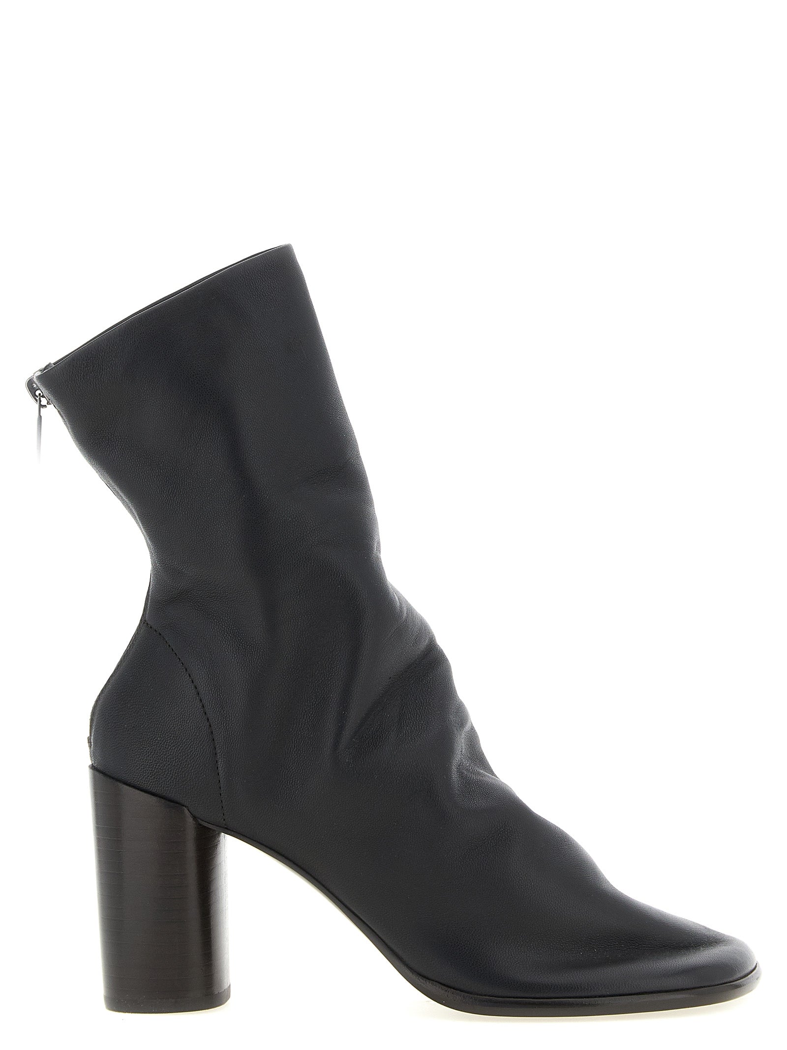 Lemaire Brown Lamb Leather Ankle Boots
