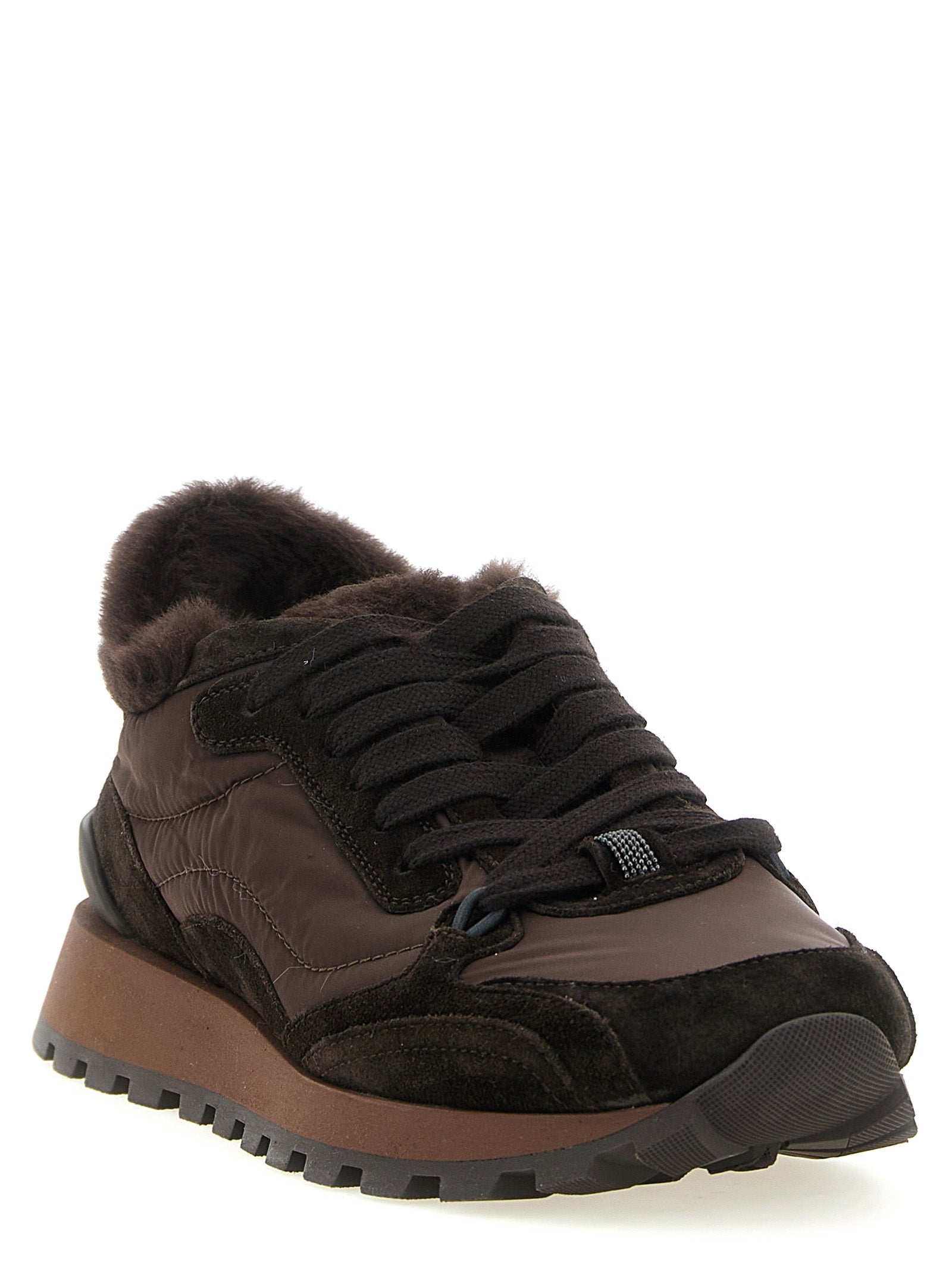 Brunello Cucinelli Black Calfskin Athletic Sneakers