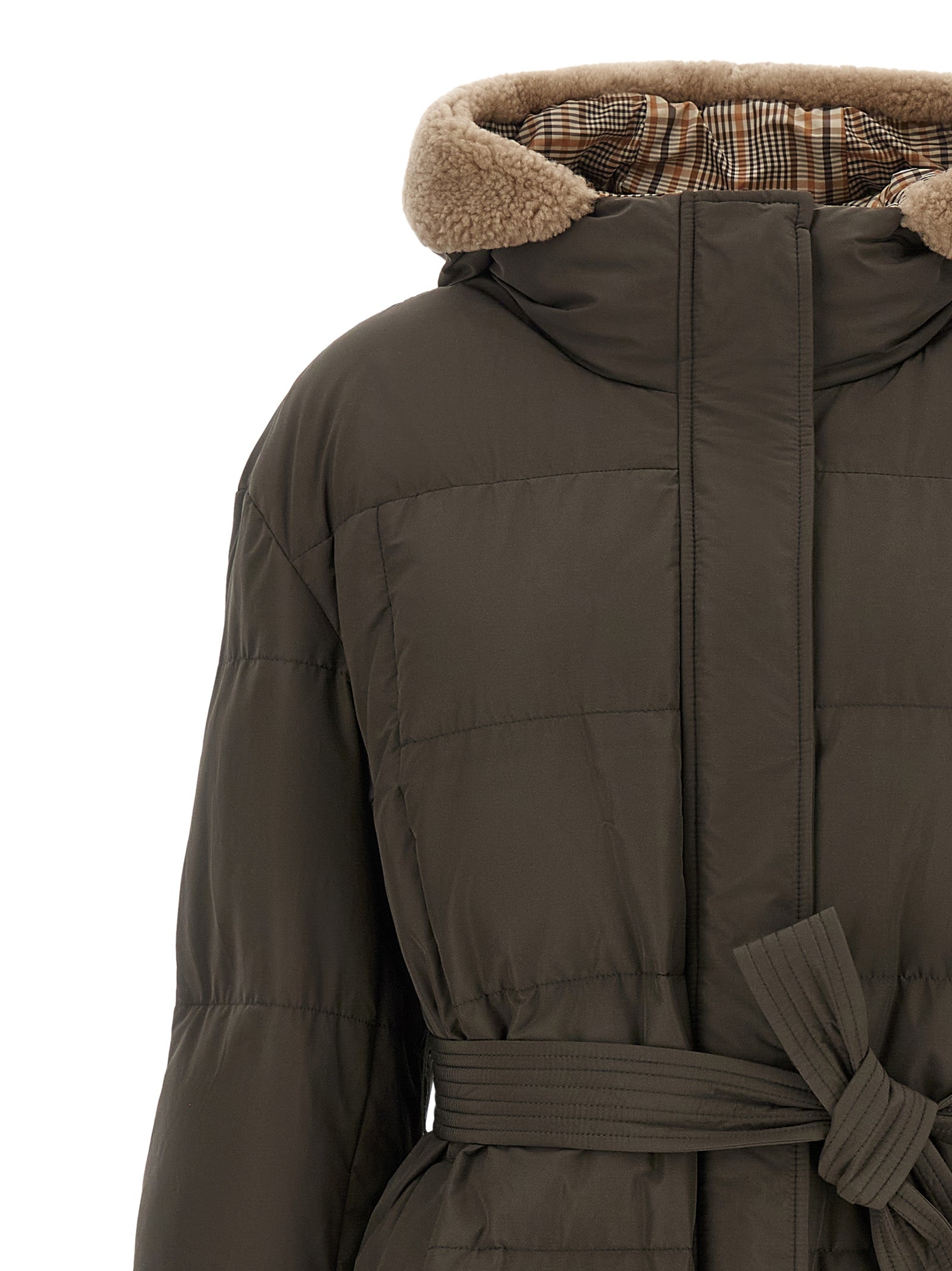 Brunello Cucinelli Bicolor Cotton Coat