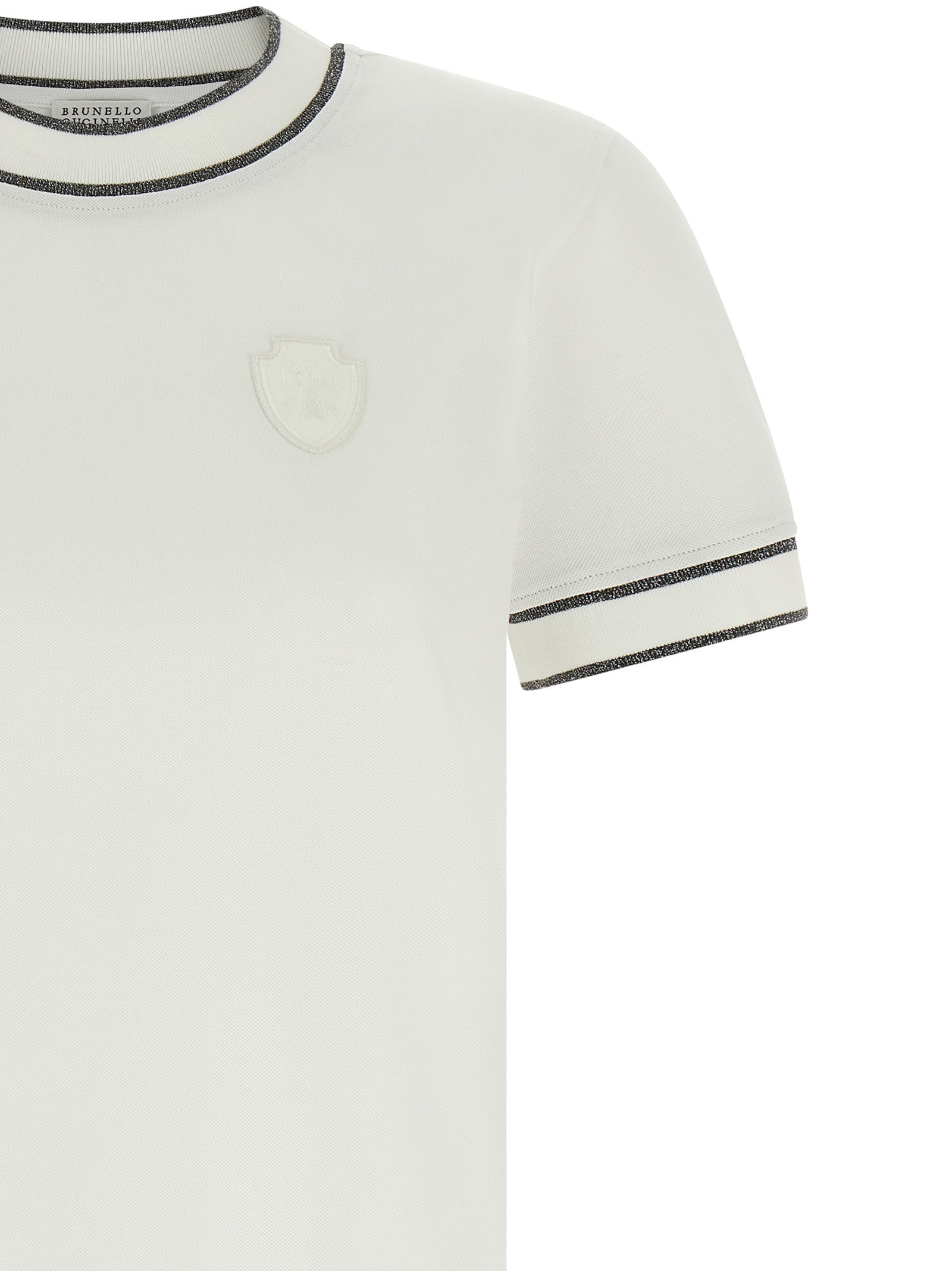 Brunello Cucinelli White Cotton T-Shirt
