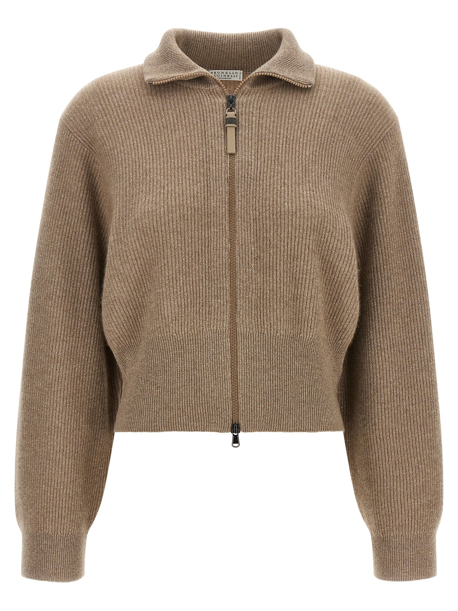 Brunello Cucinelli Brown Cashmere Cardigan