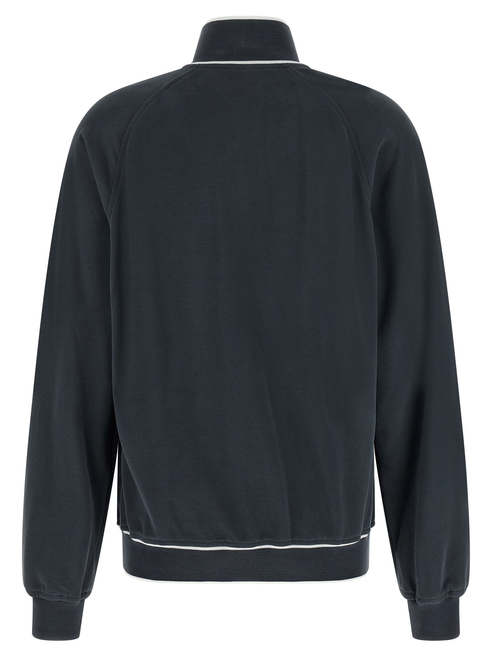 Brunello Cucinelli Blue Cotton Sweatshirt