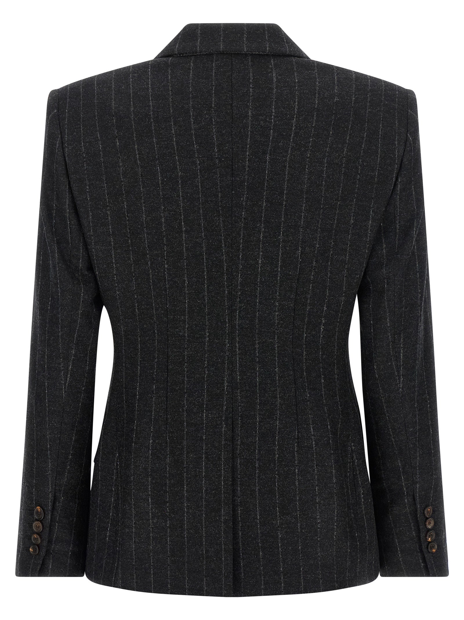 Brunello Cucinelli Gray Virgin Wool Blazer