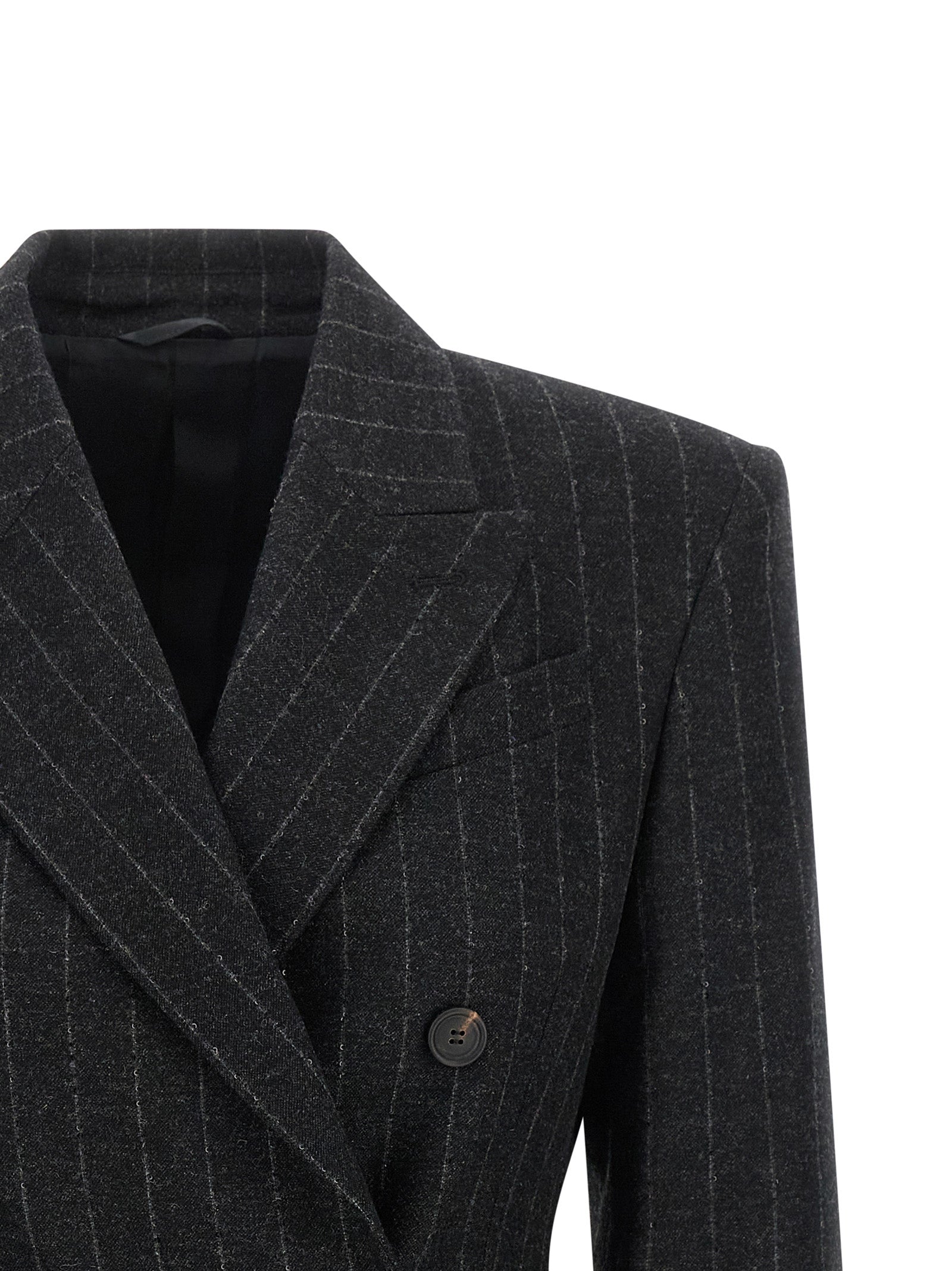 Brunello Cucinelli Gray Virgin Wool Blazer