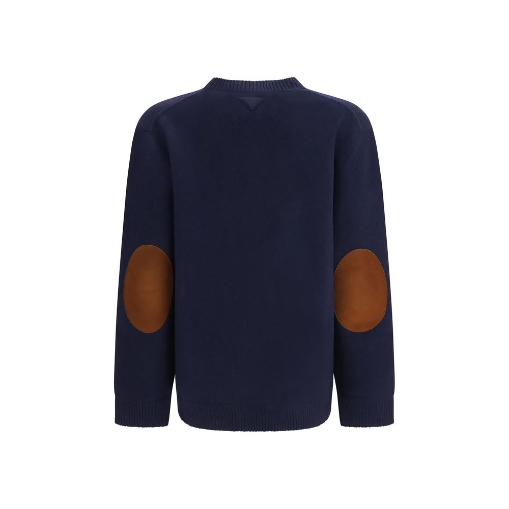 Prada Blue Wool Oves Aries Sweatshirt