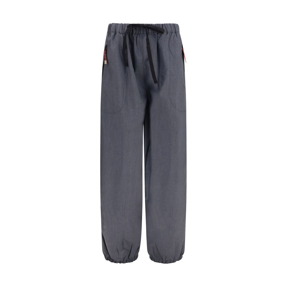Prada Gray Wool Oves Aries Casual Pants