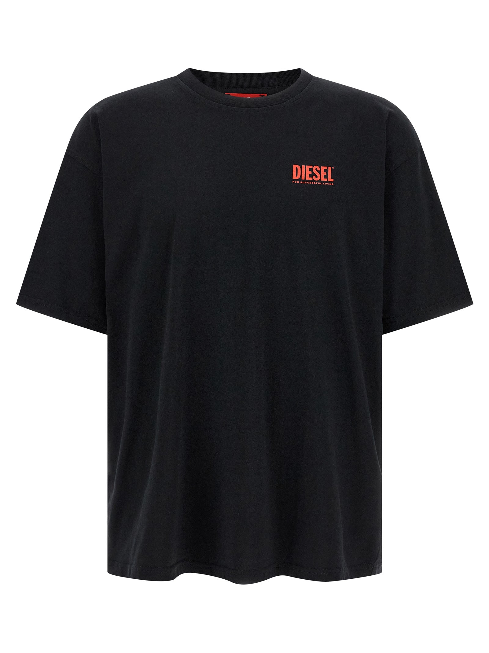 Diesel Black Cotton T-Shirt
