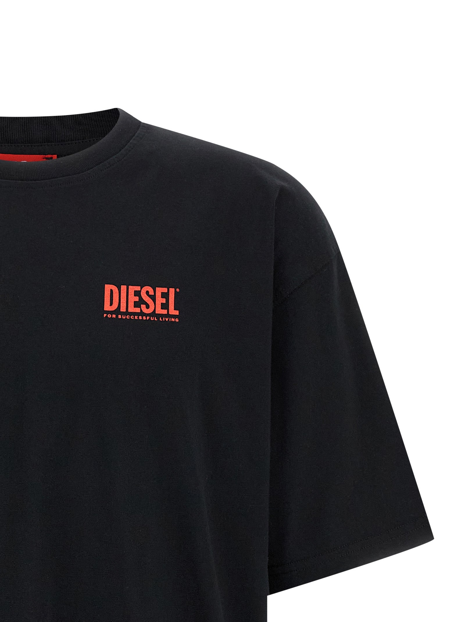 Diesel Black Cotton T-Shirt