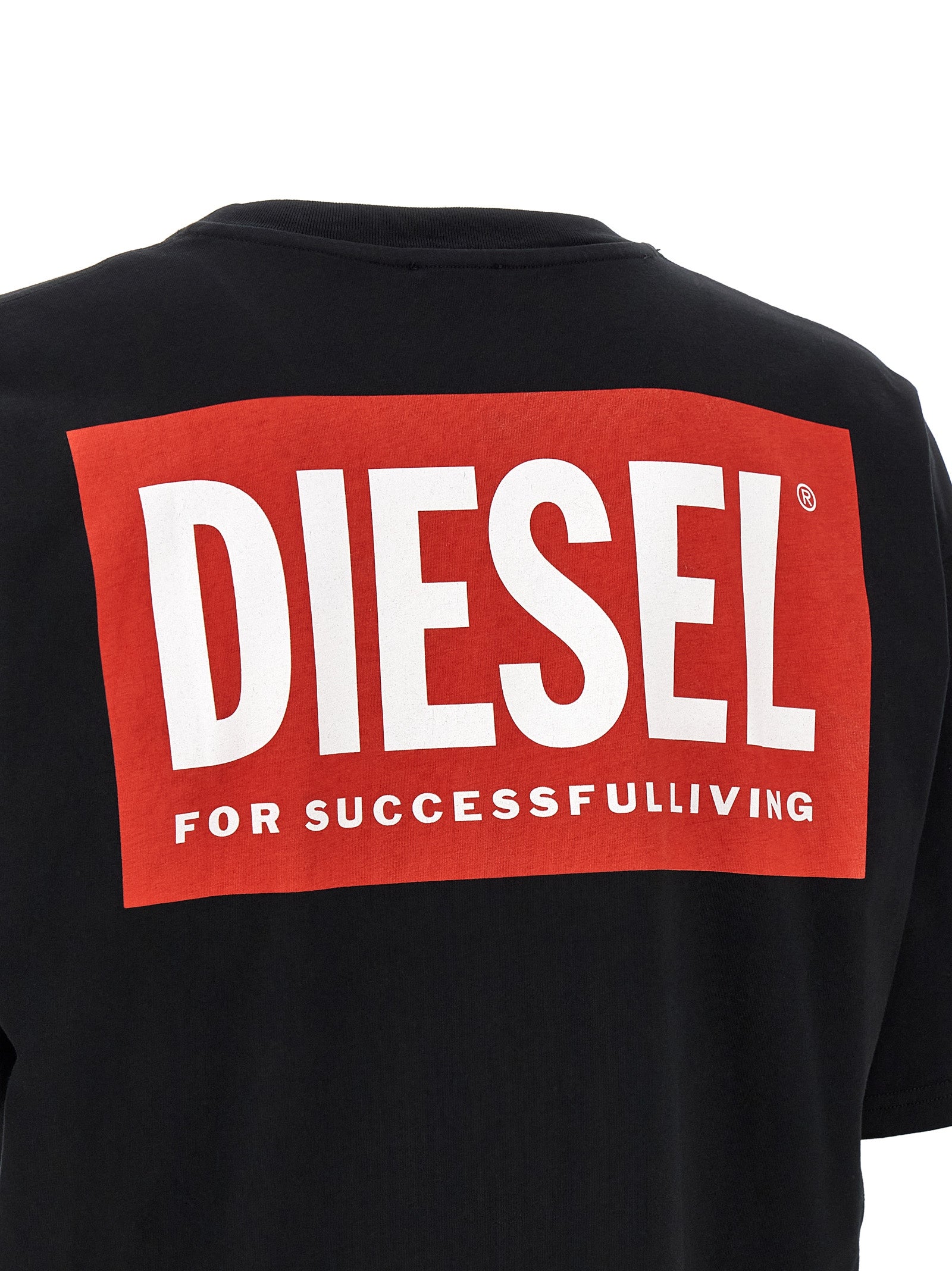 Diesel Black Cotton T-Shirt