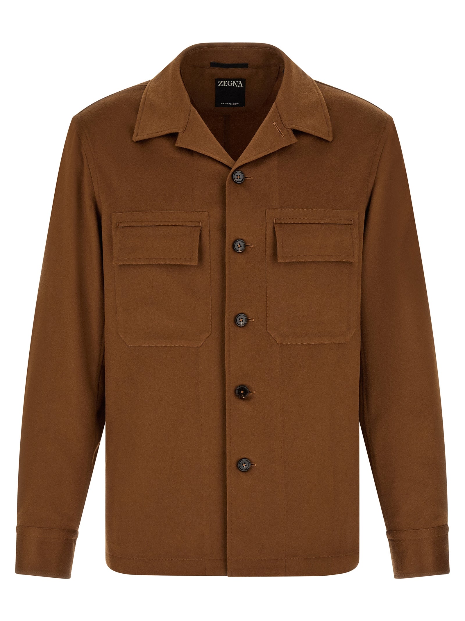 ZEGNA Brown Cashmere Blouse