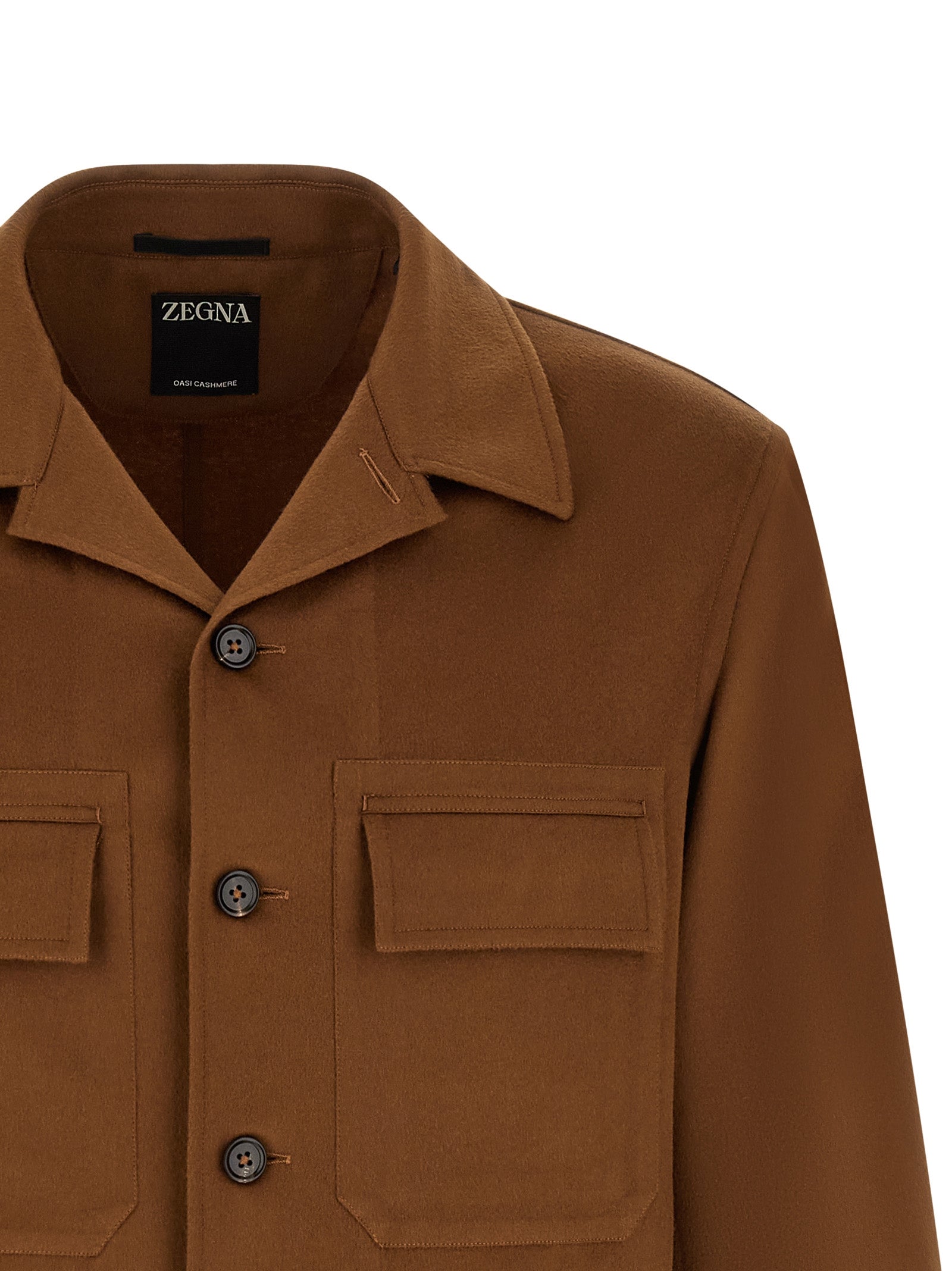 ZEGNA Brown Cashmere Blouse