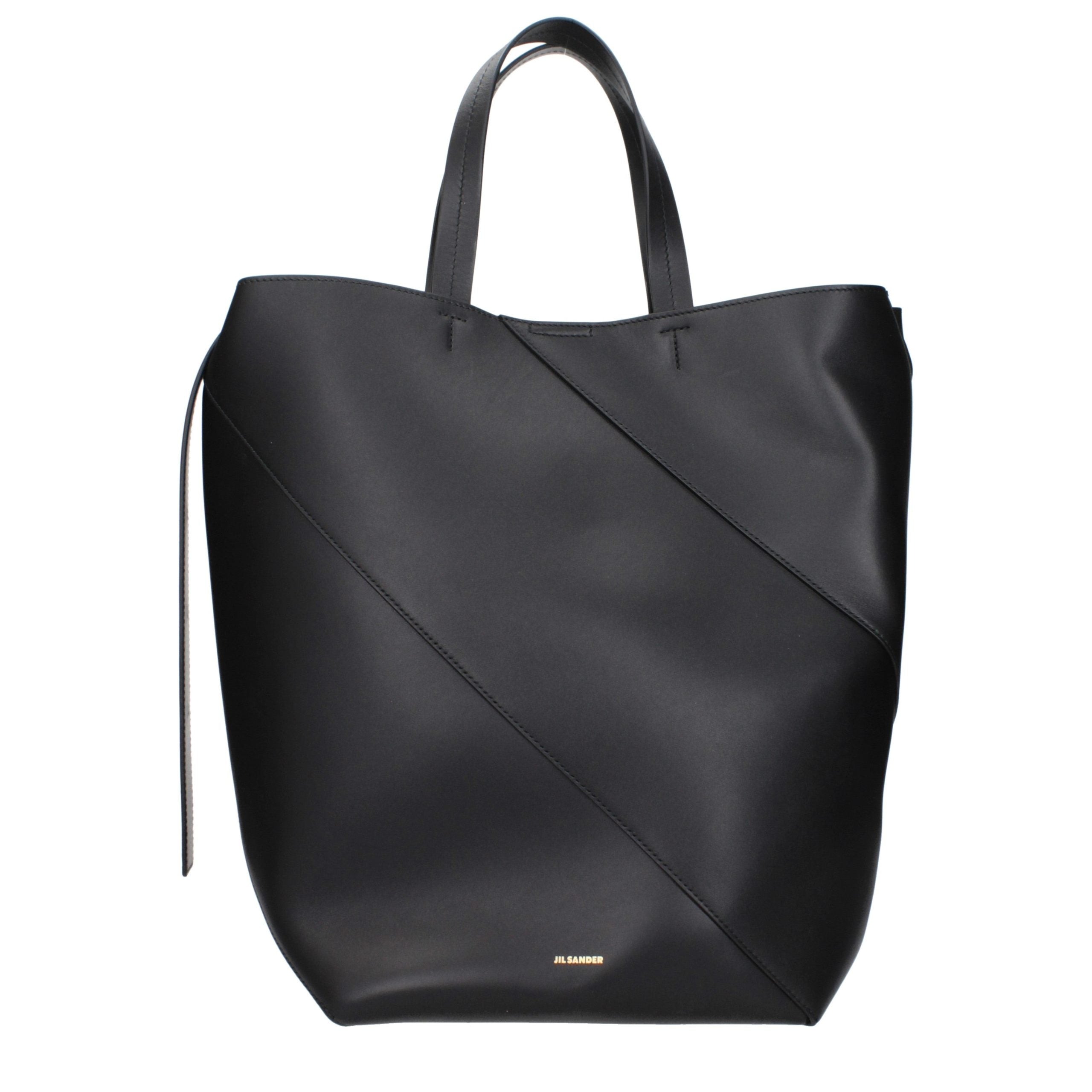 Jil Sander Black Leather Crossbody Bag