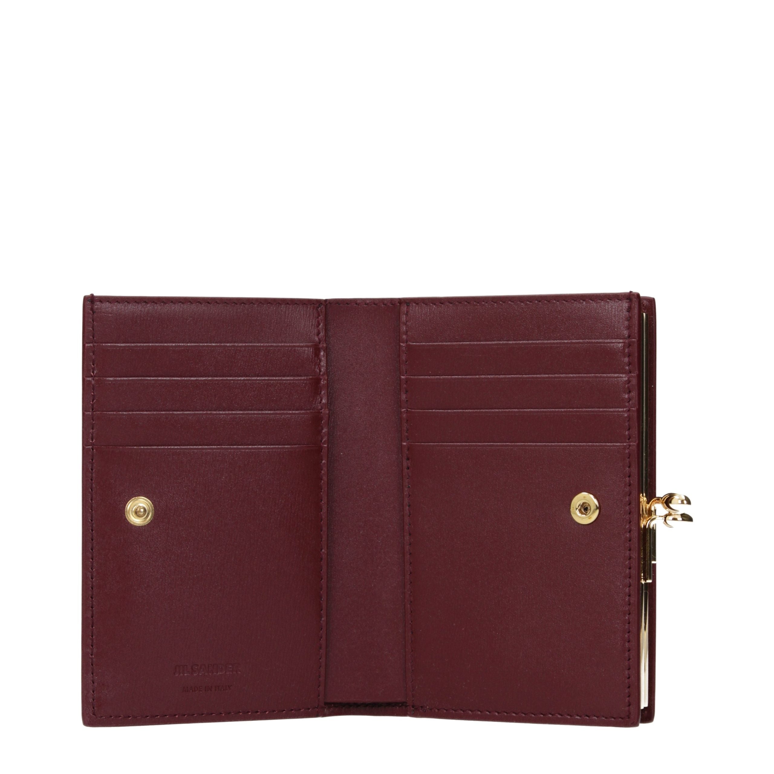 Jil Sander Red Leather Wallet