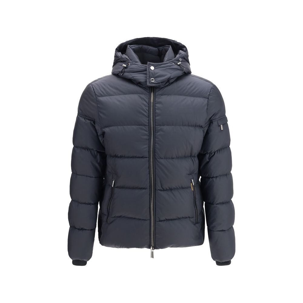 MooRER Blue Polyamide Full-Length Jacket