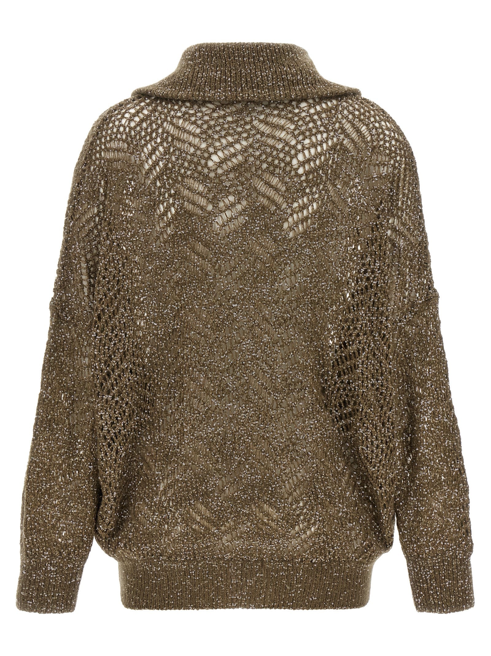 Brunello Cucinelli Brown Polyamide Cardigan
