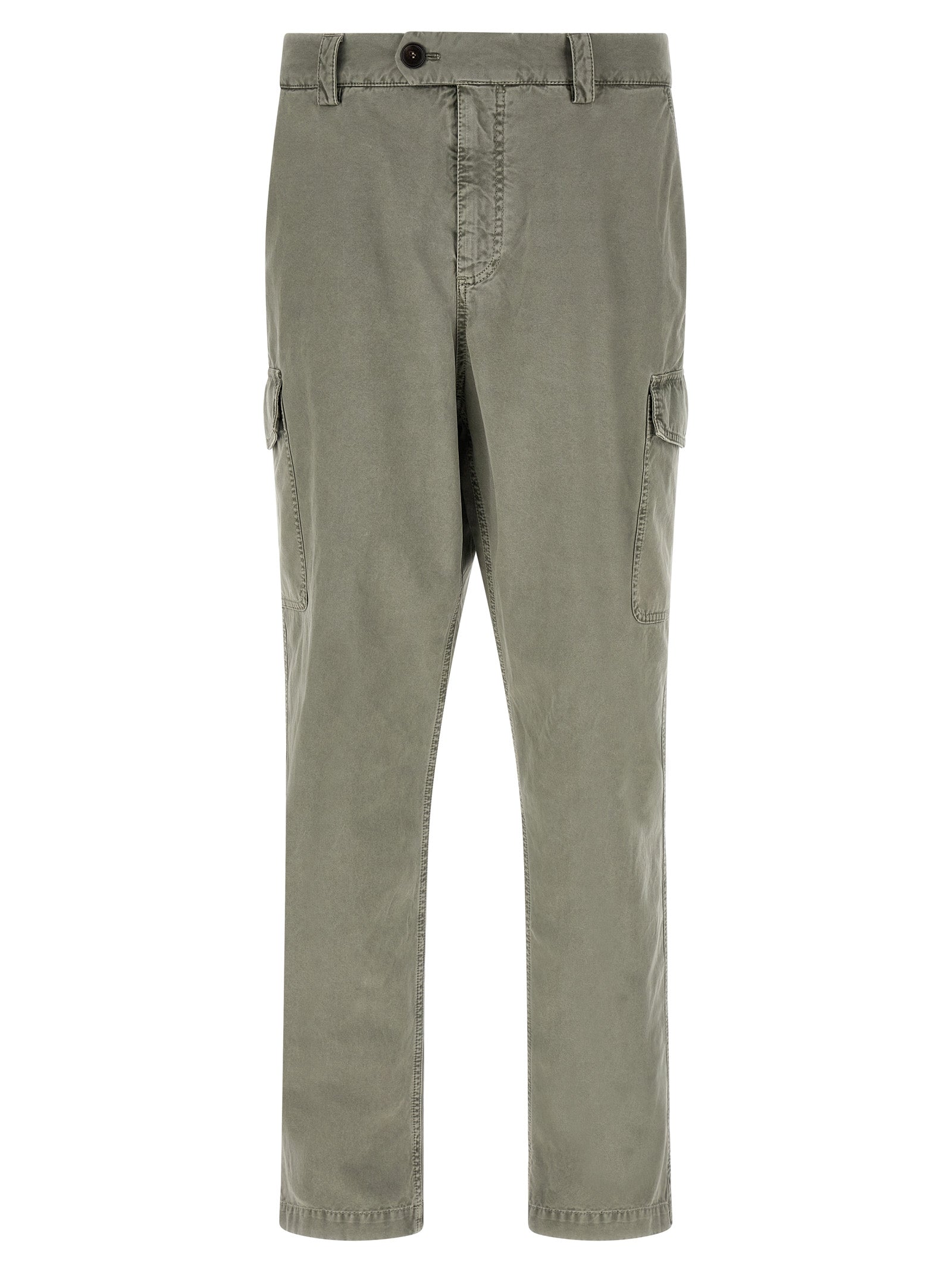 Brunello Cucinelli Bicolor Cotton Cargo Pants