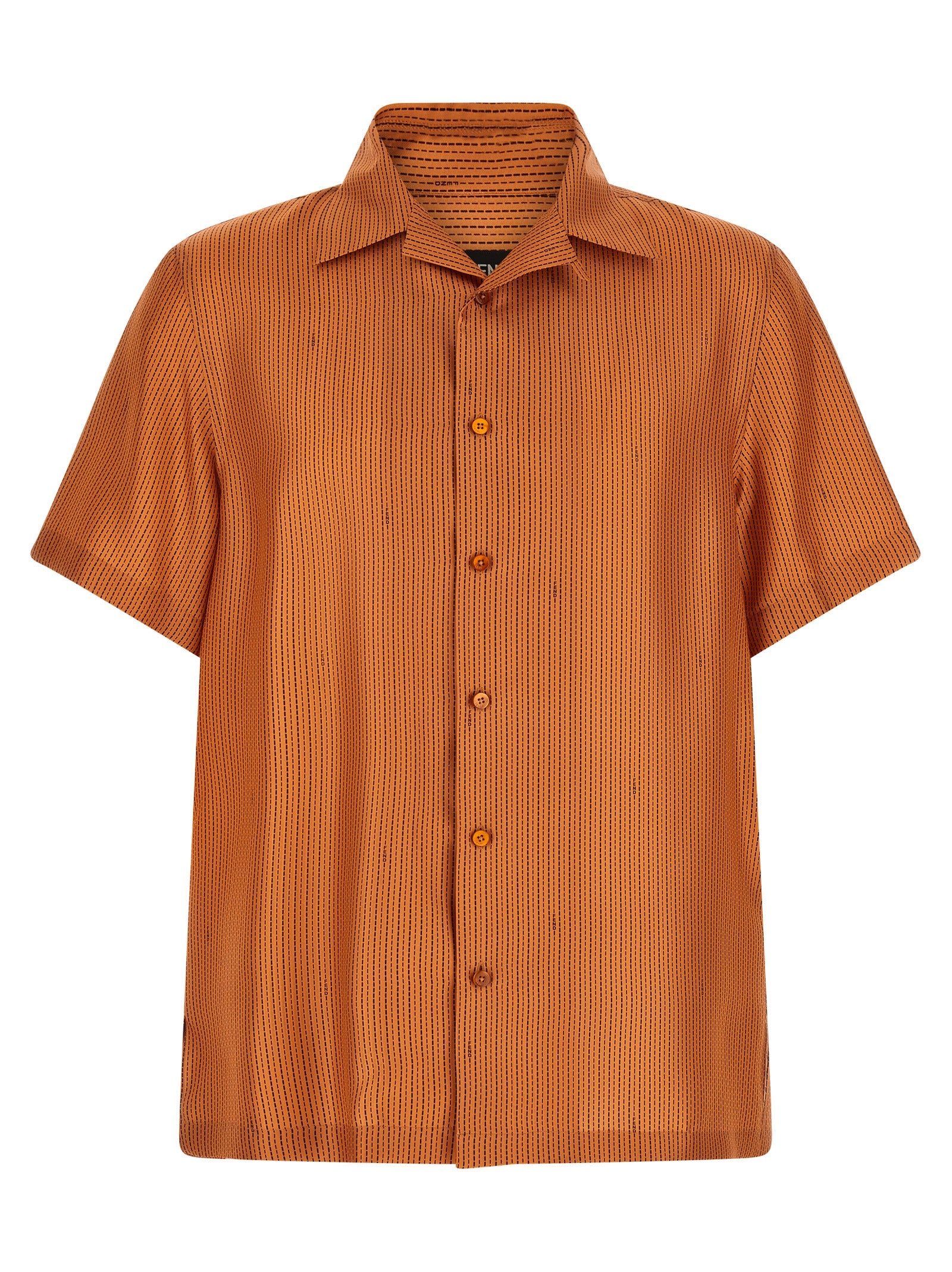Fendi Orange Silk Blouse