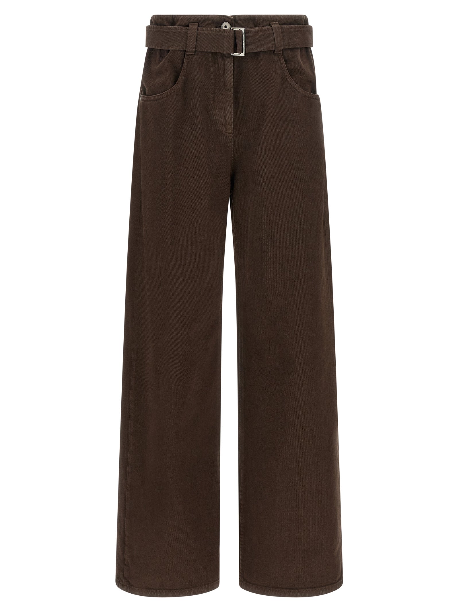 Brunello Cucinelli Brown Cotton Jeans Denim