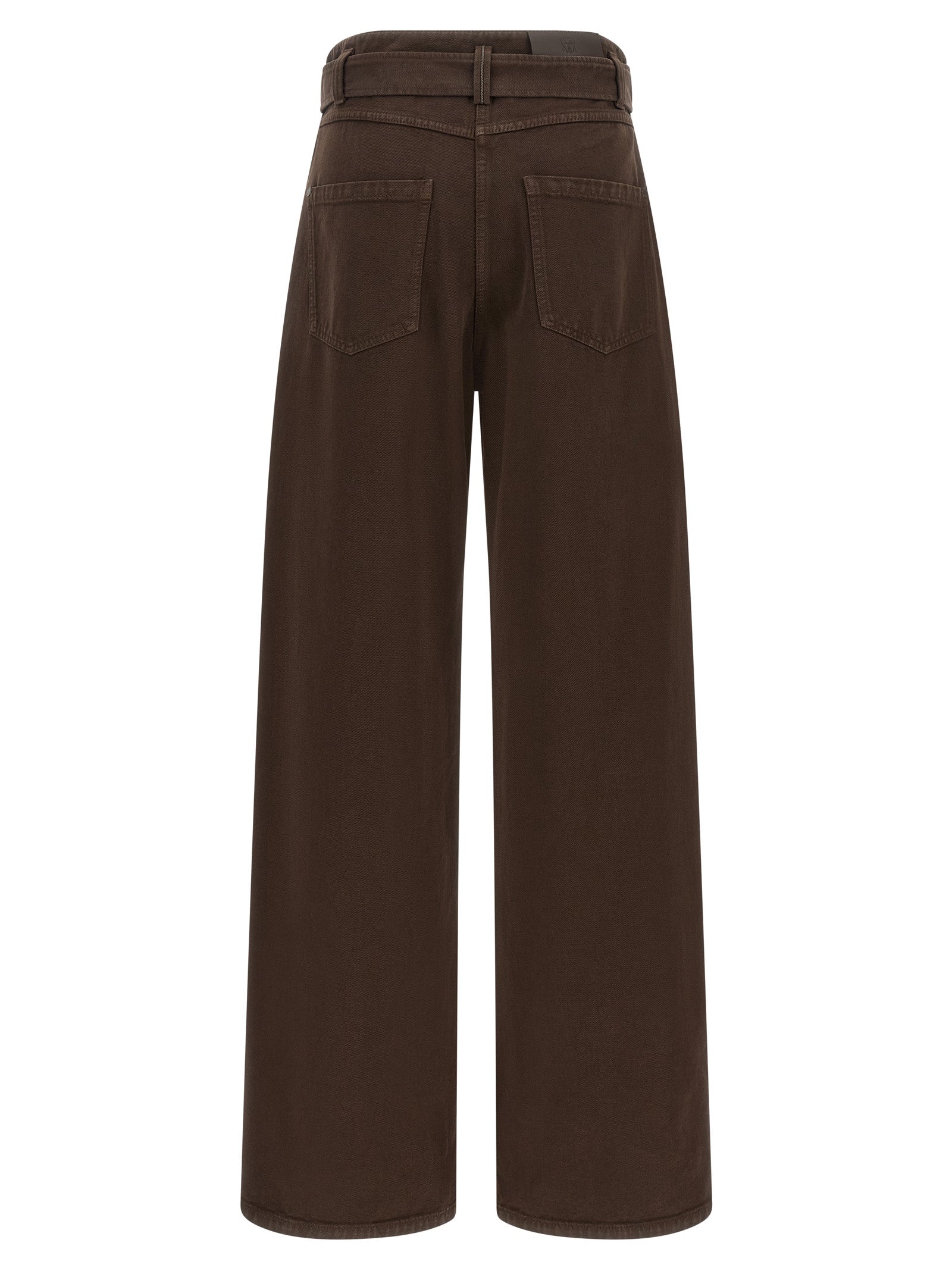 Brunello Cucinelli Brown Cotton Jeans Denim