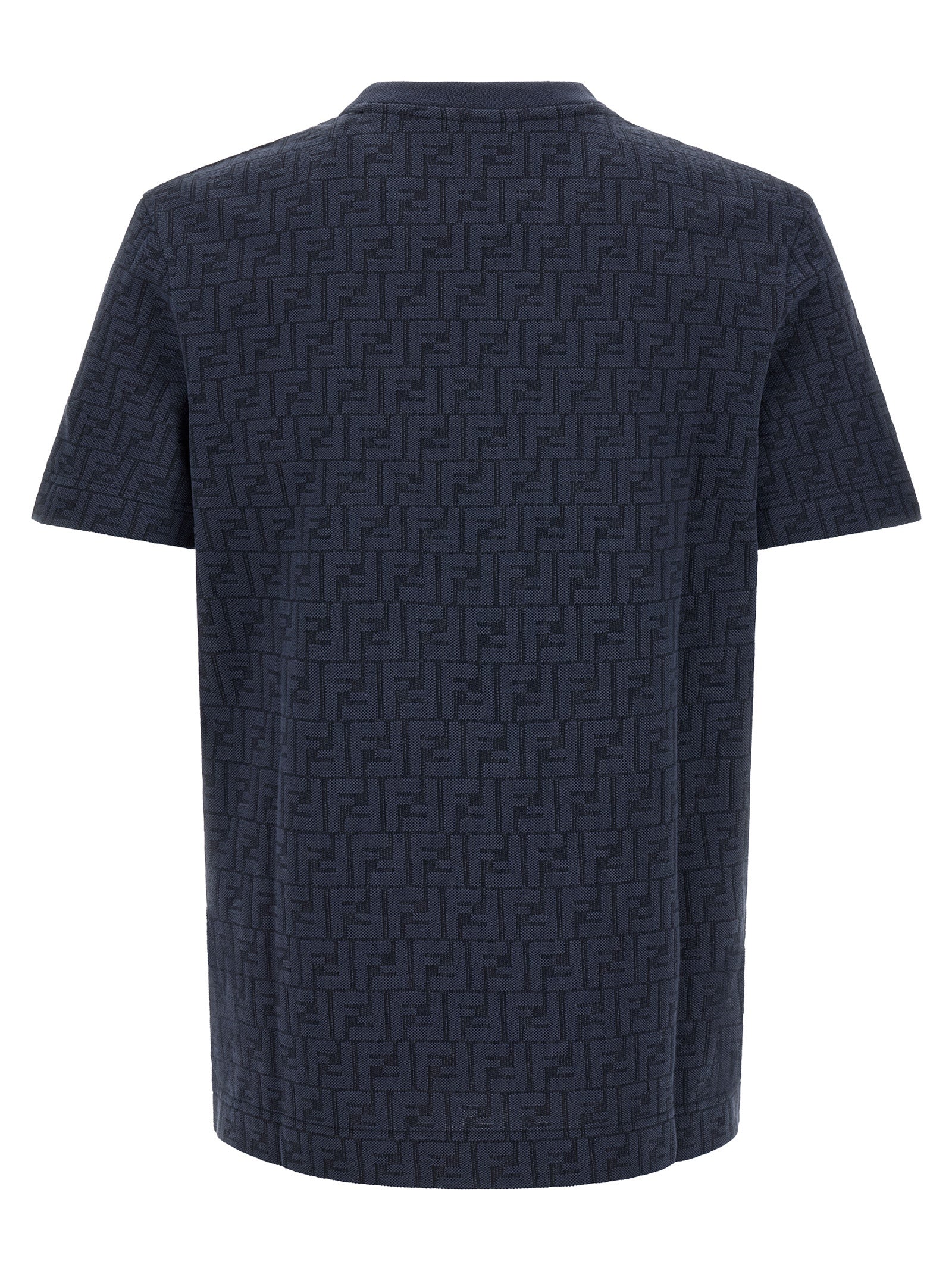 Fendi Blue Cotton T-Shirt