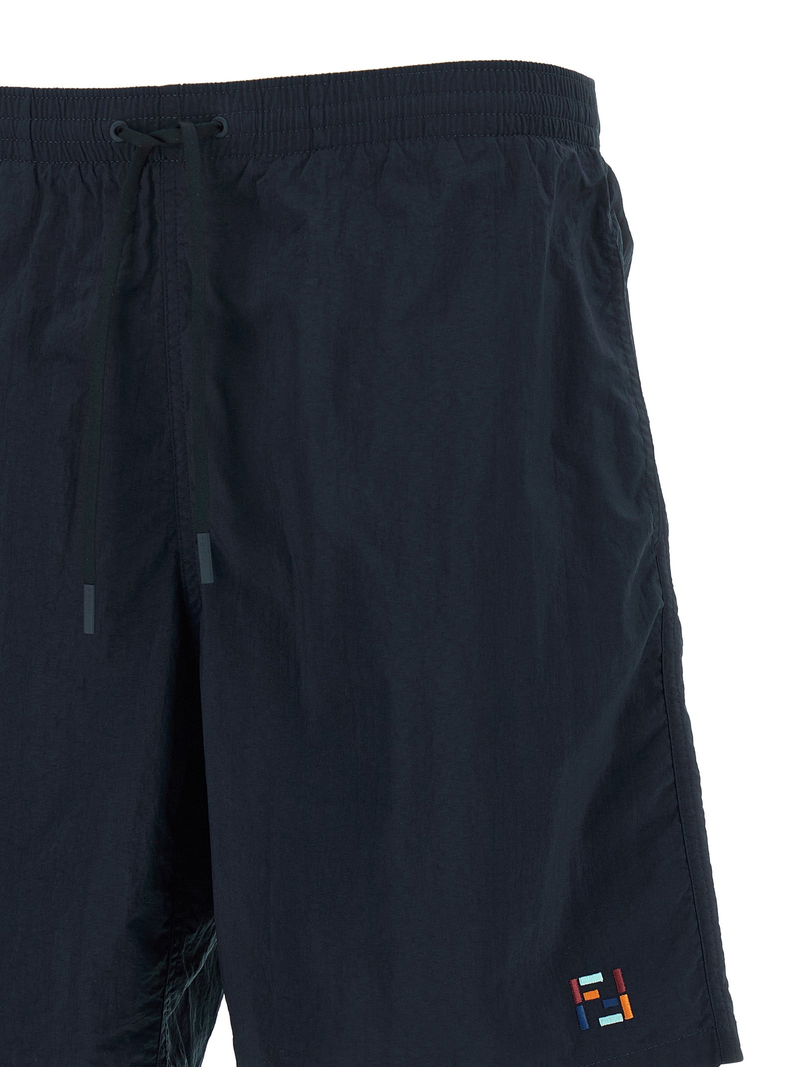 Fendi Blue Polyamide Swim Shorts