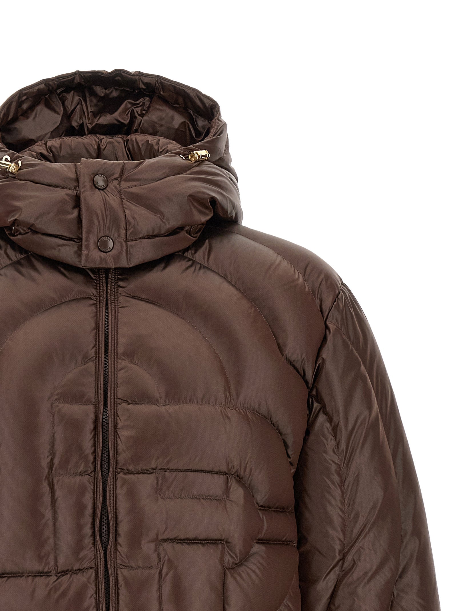 Casablanca Brown Polyamide Full-Length Jacket