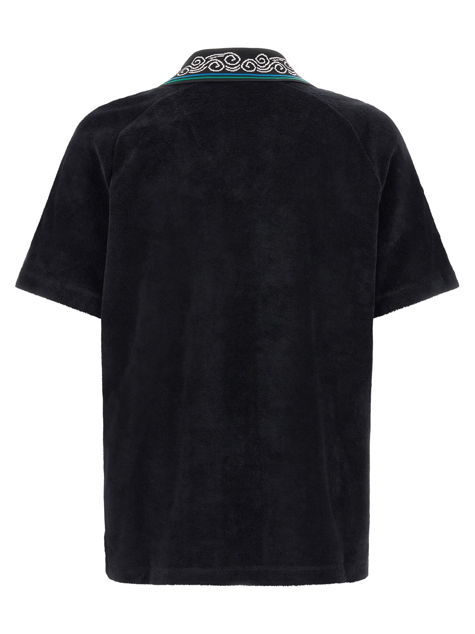 Casablanca Black Cotton Polo Shirt