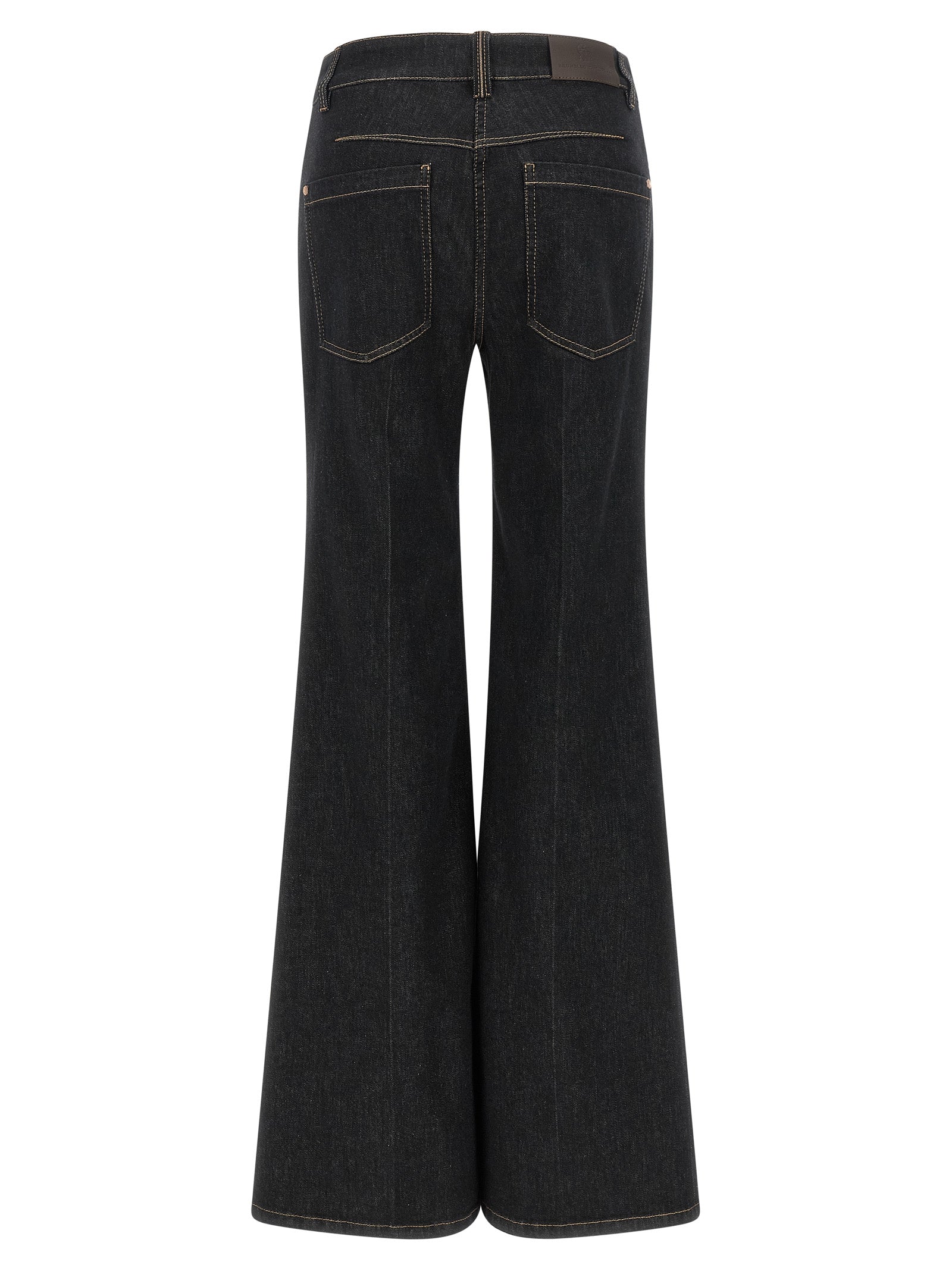 Brunello Cucinelli Blue Cotton Flared Jeans
