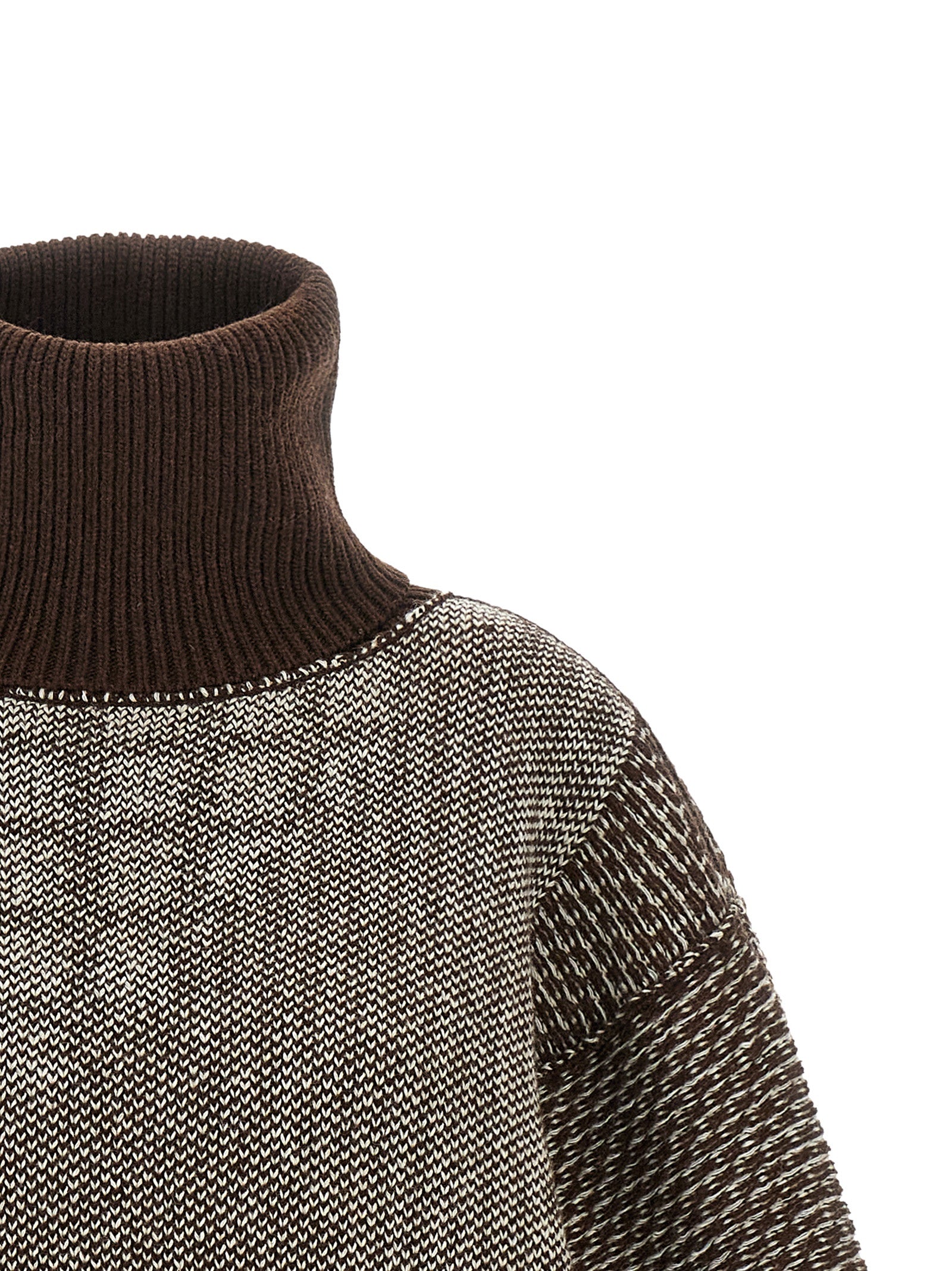 MM6 Maison Margiela Brown Wool Short Dress