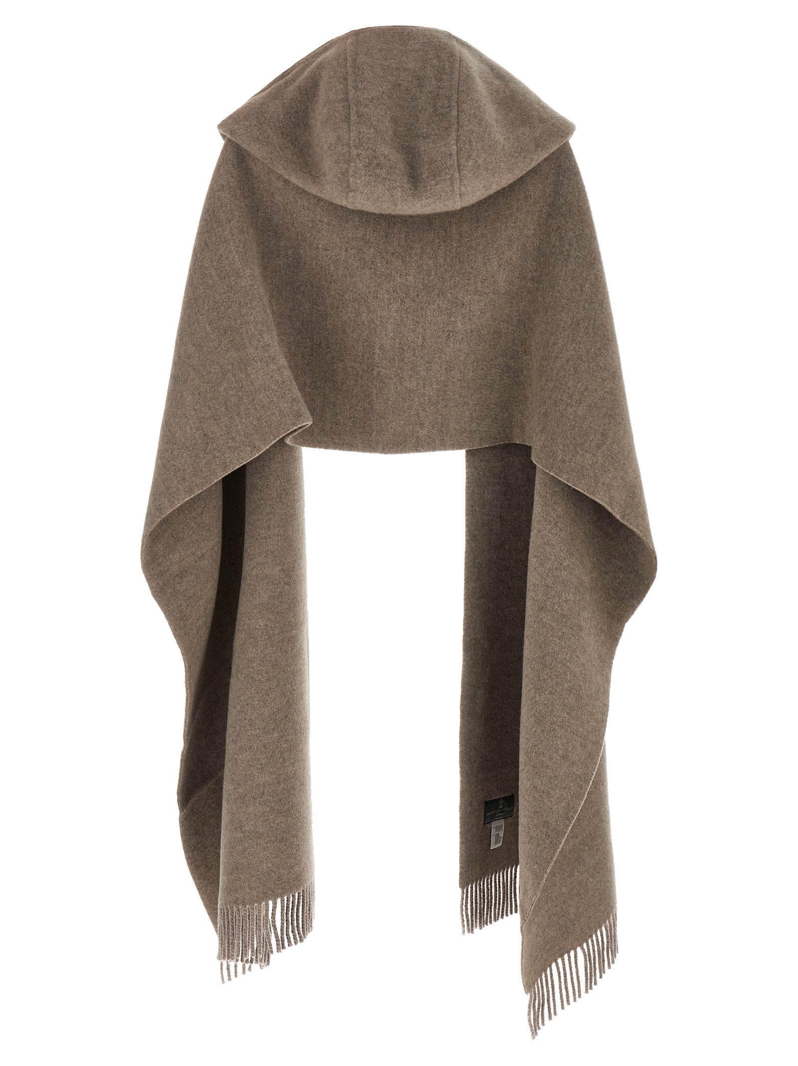 Brunello Cucinelli Brown Wool Scarf