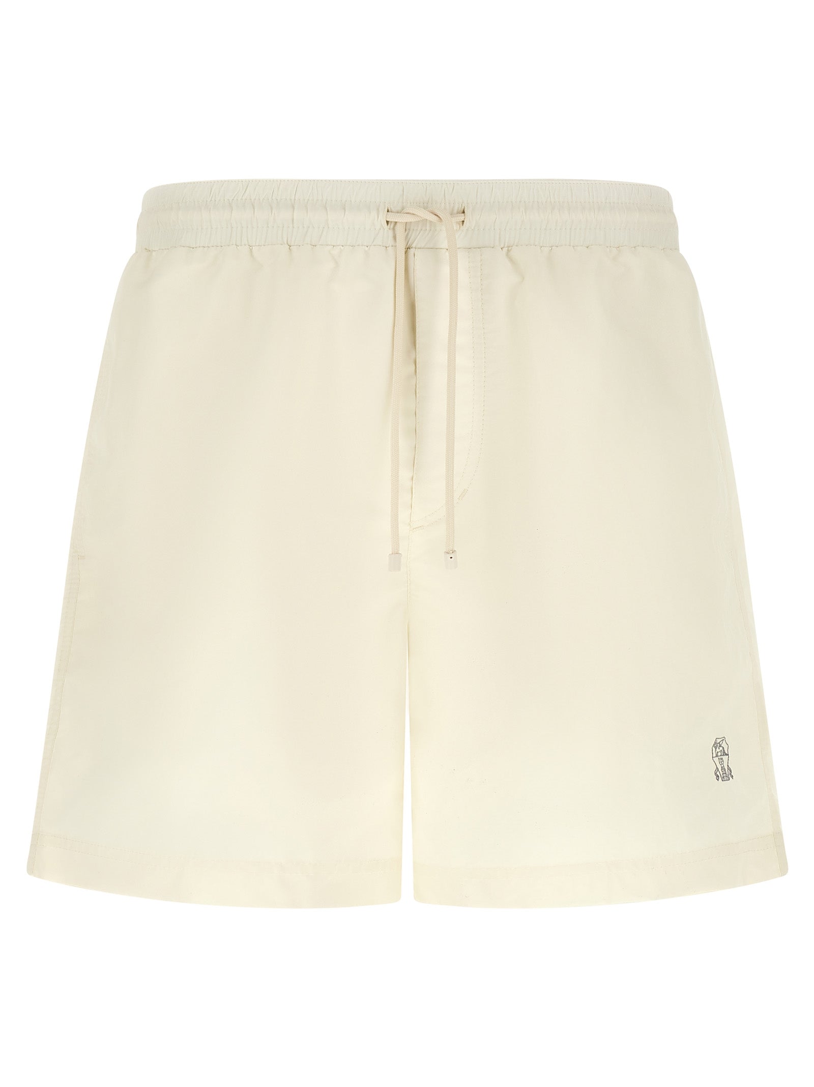 Brunello Cucinelli White Polyester Swim Shorts