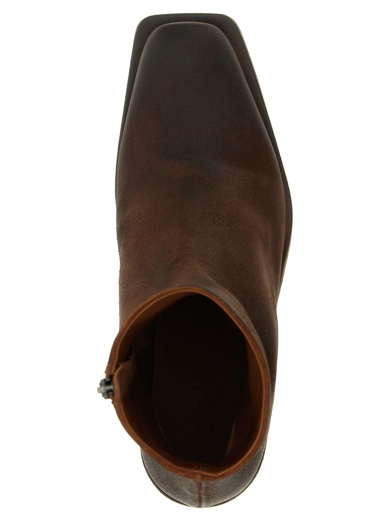 Marsell Brown Calfskin Ankle Boots