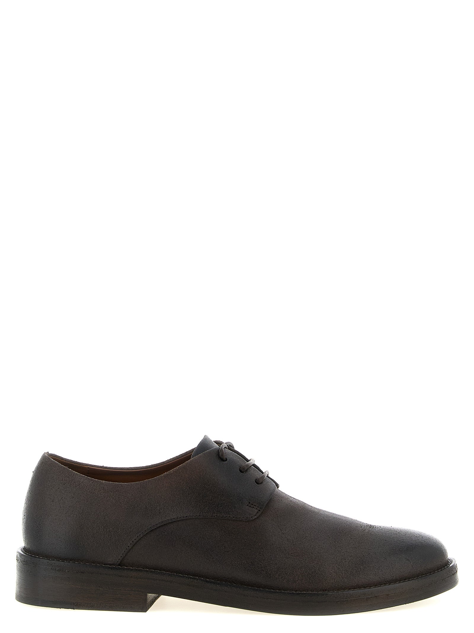 Marsell Brown Calfskin Oxfords And Derbies